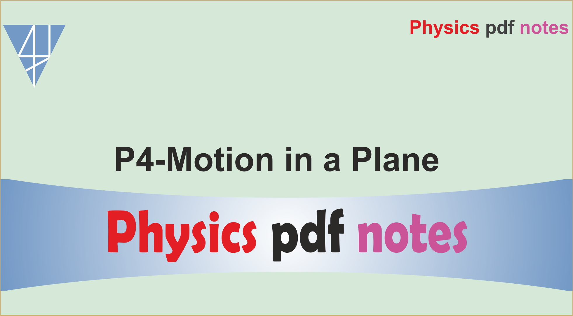 P4-Motion in a Plane