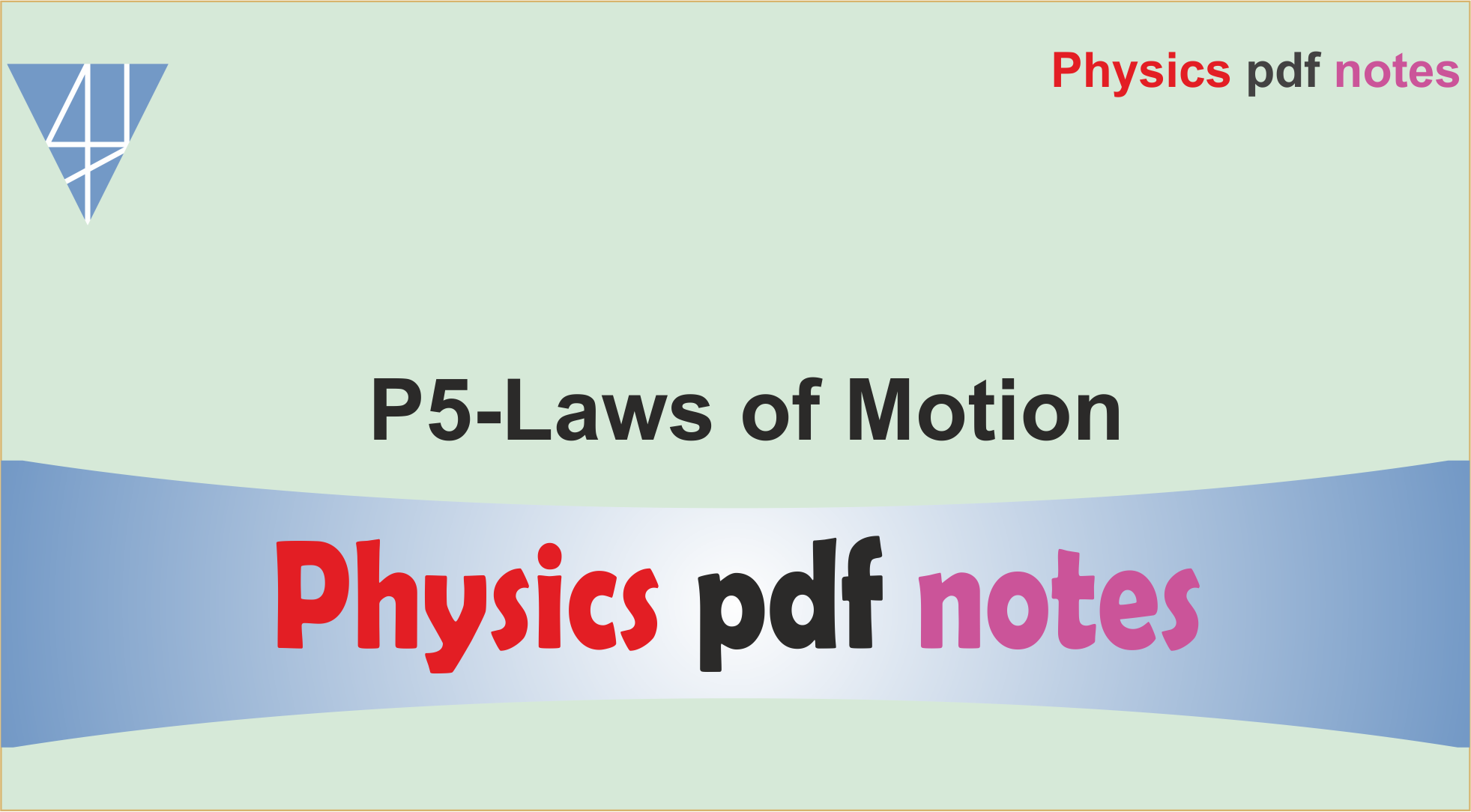 P5-Laws of Motion