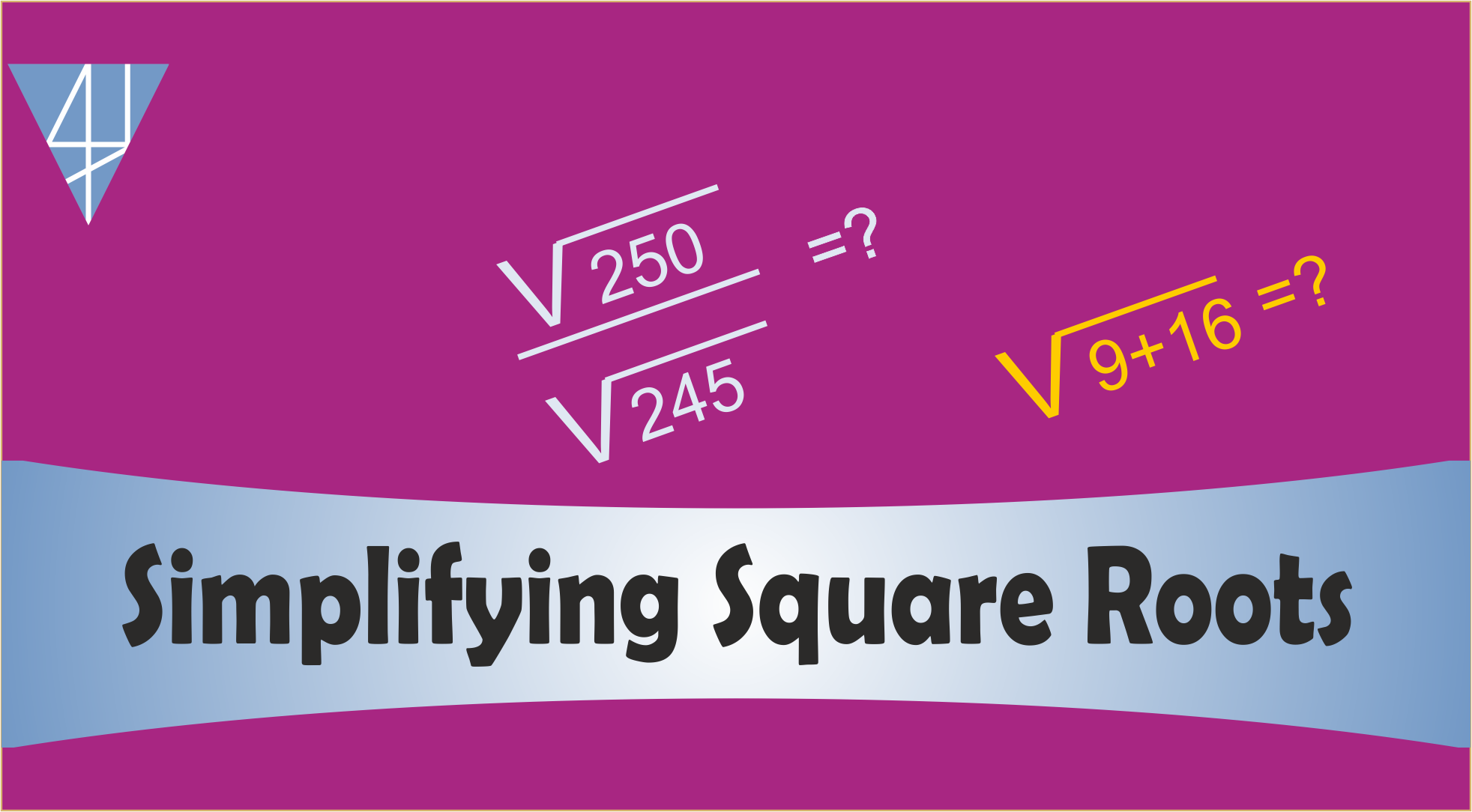 BMS11-Simplifying SquareRoots