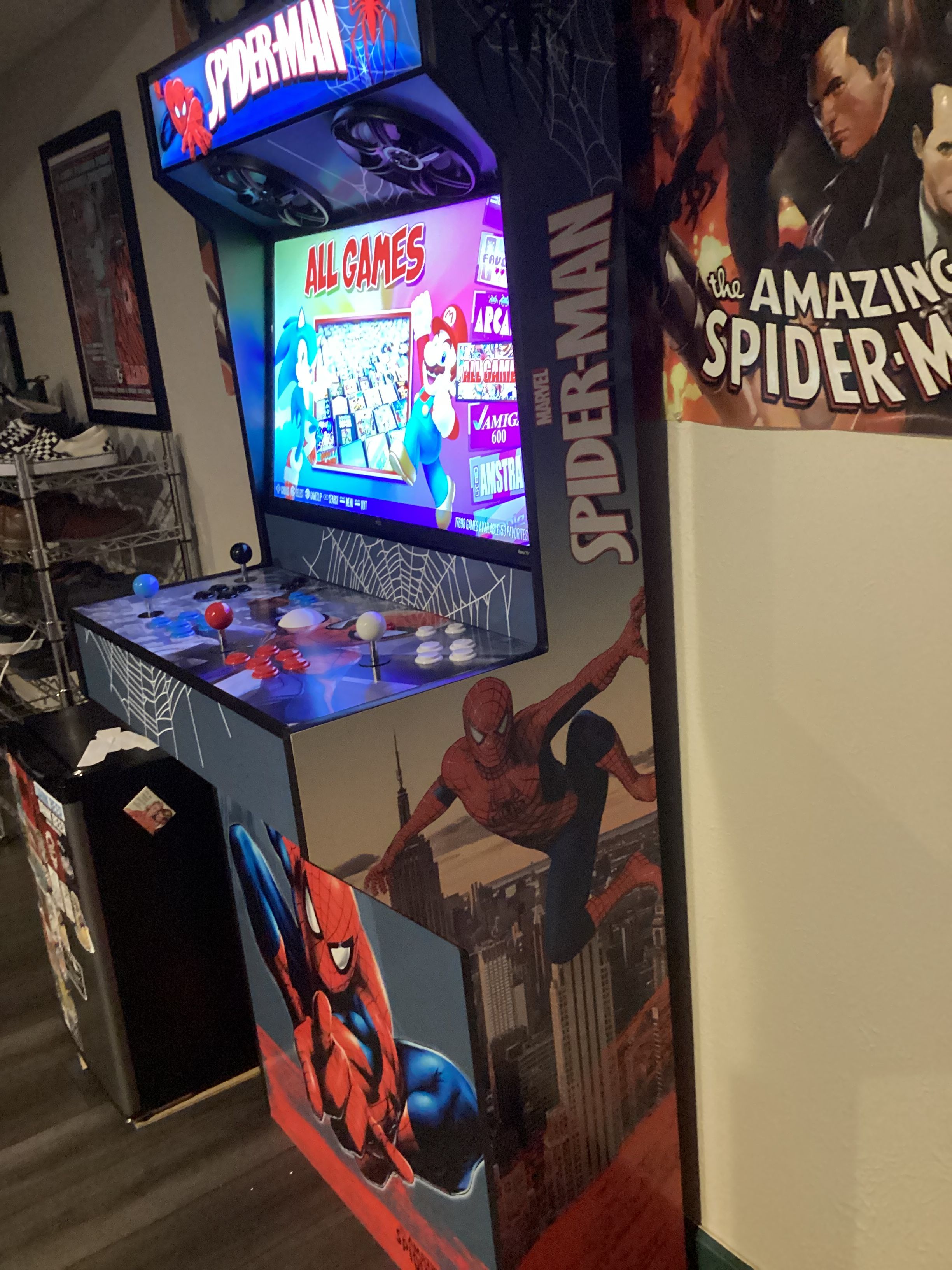 Customer arcade setup from Matthew Scott