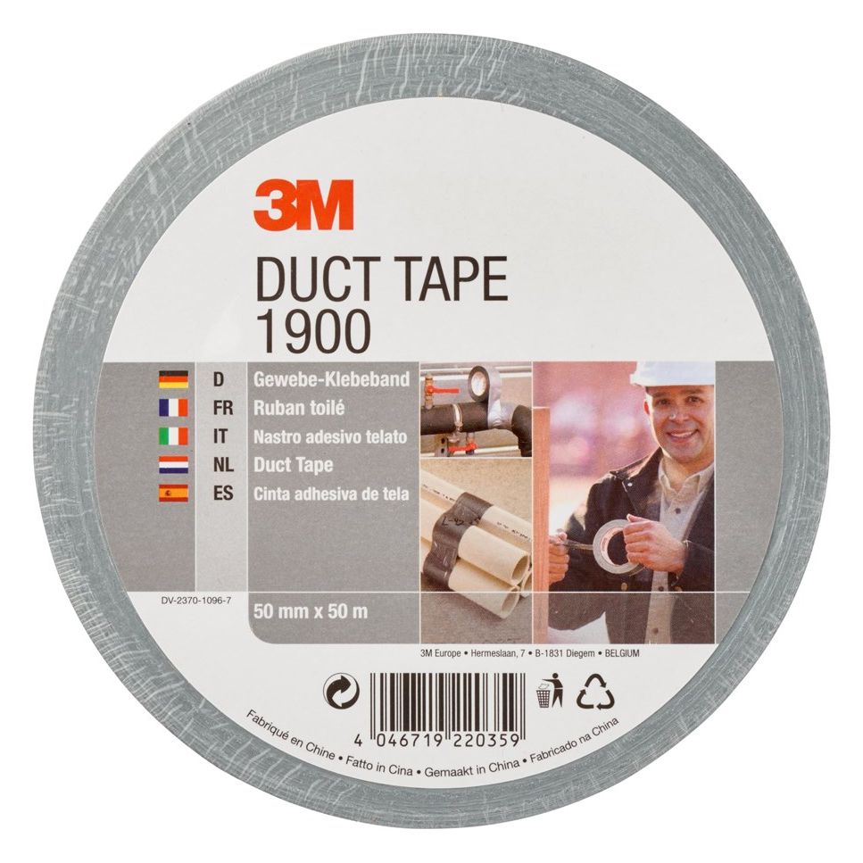 Economy Duct Tape 1900 zilver 50 mtr.