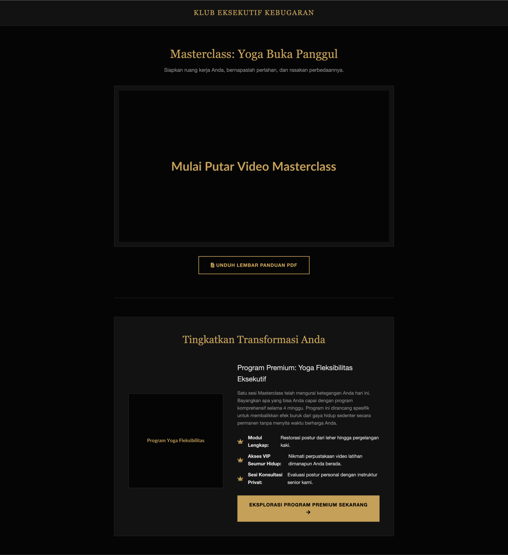 Program Yoga Fleksibilitas