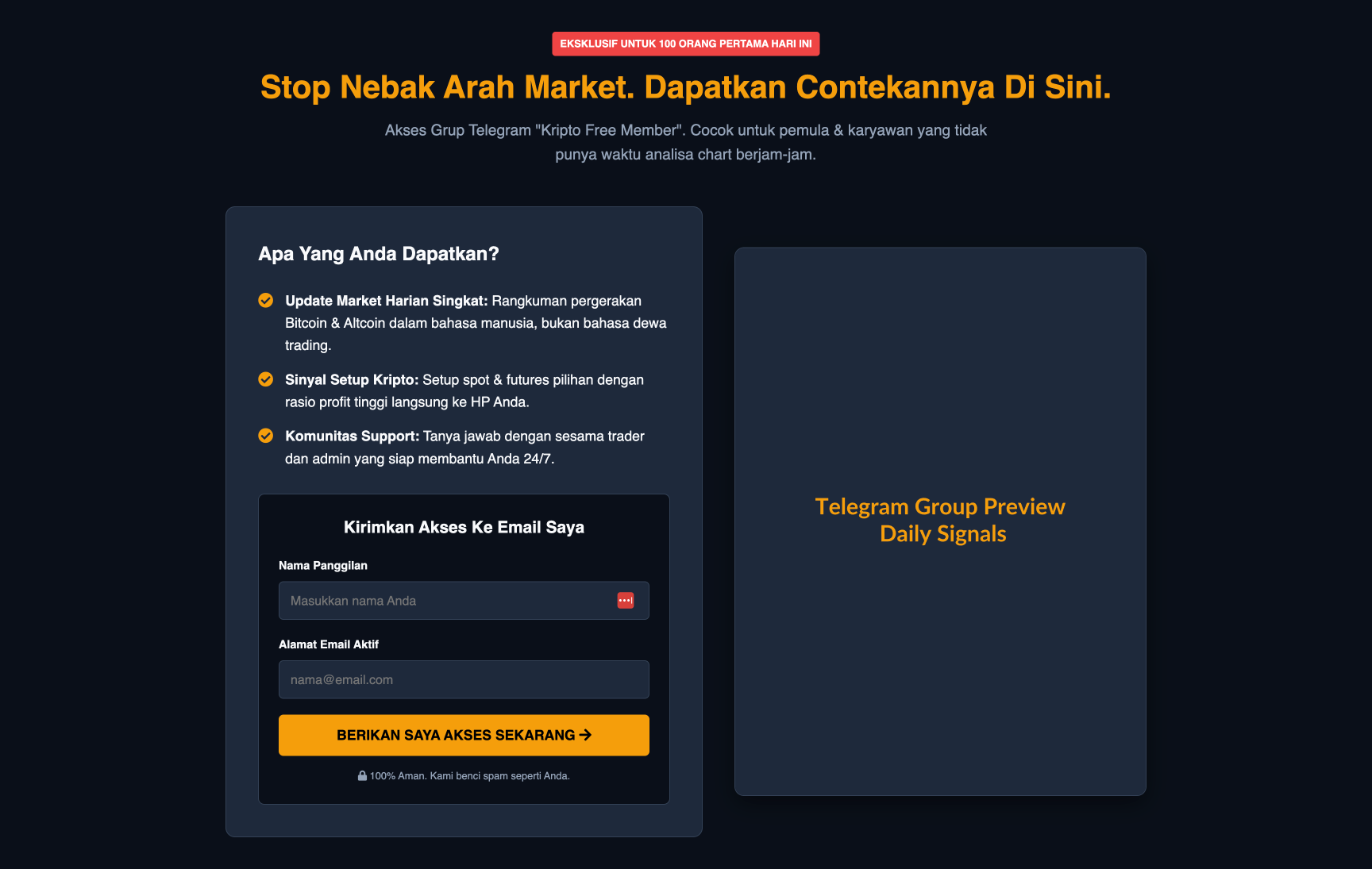 Membership Sinyal Kripto VIP