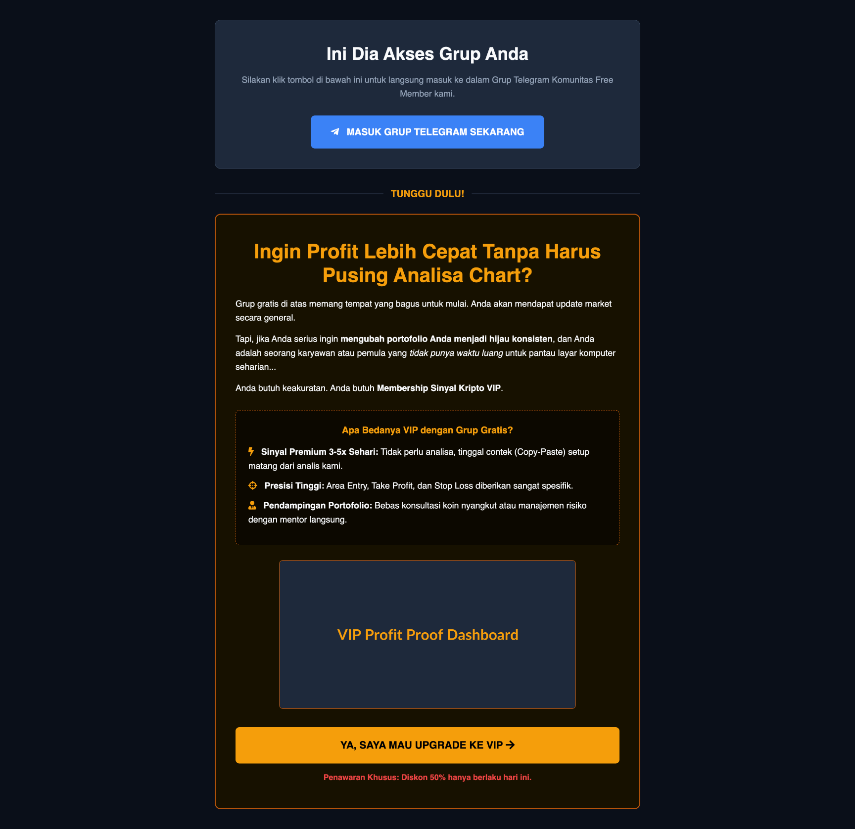 Membership Sinyal Kripto VIP