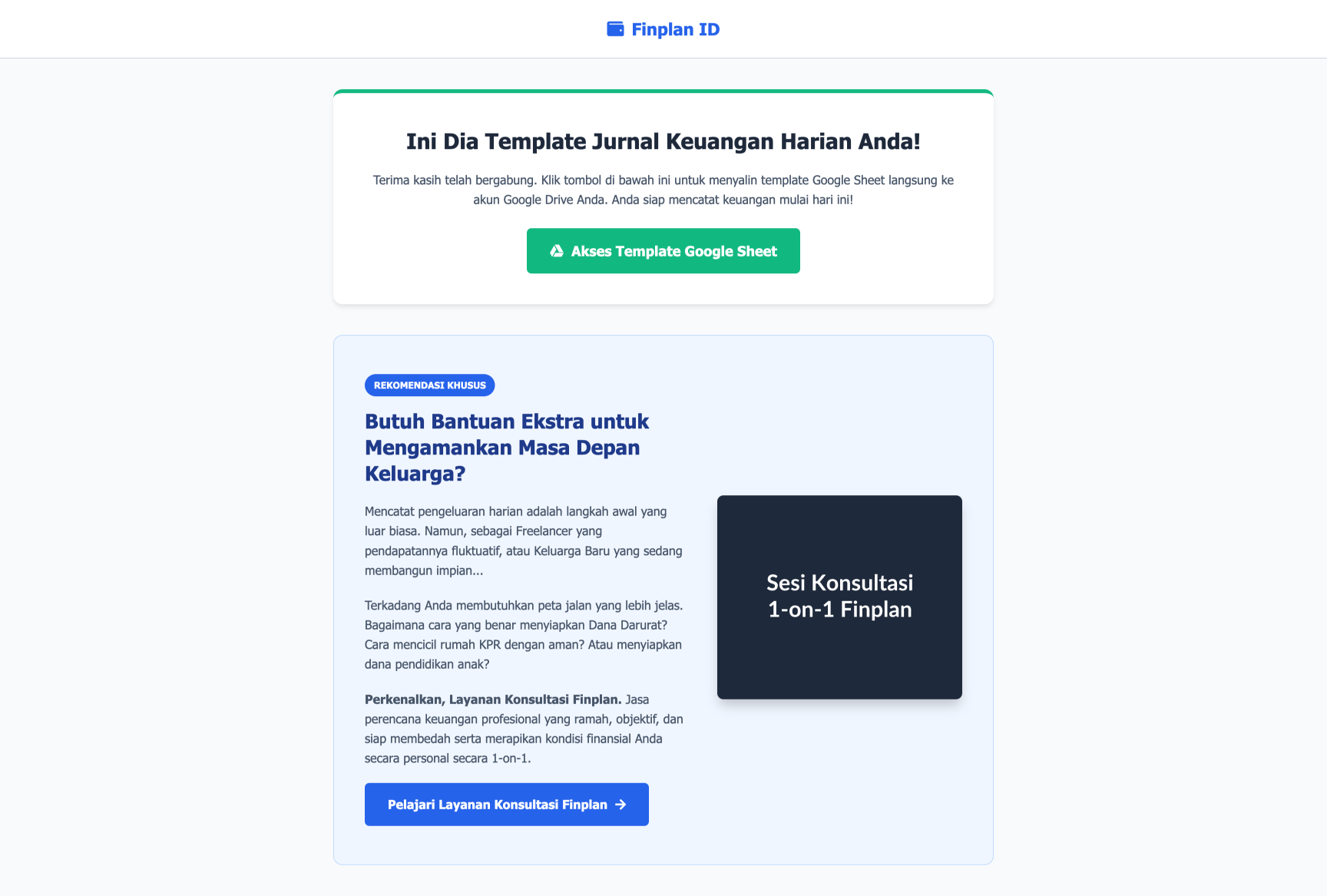 Jasa Perencana Keuangan (Finplan)