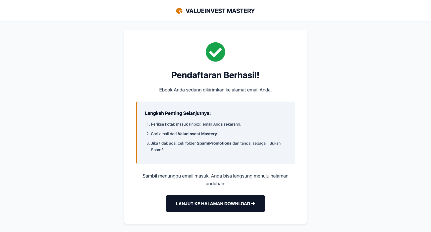 Kelas Value Investing Saham