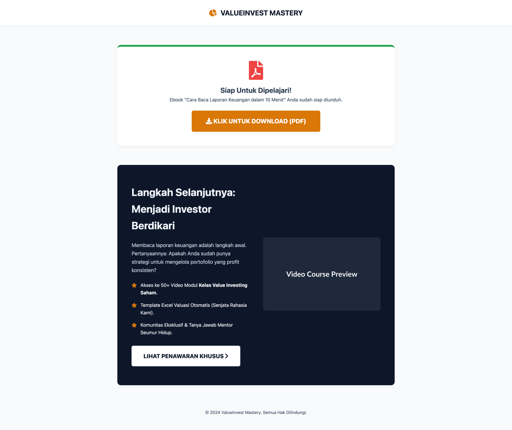 Kelas Value Investing Saham