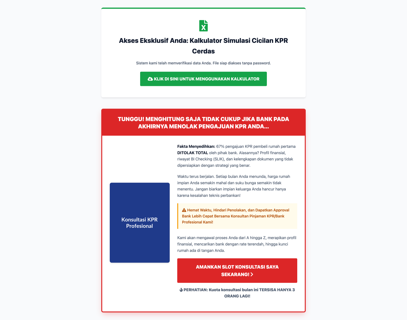 Konsultan Pinjaman KPR/Bank