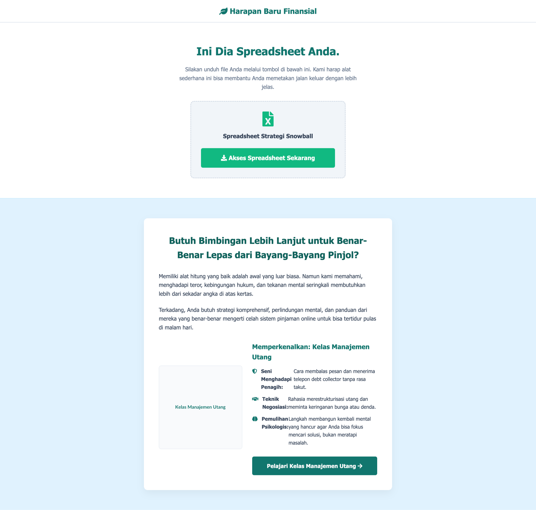 Kelas Manajemen Utang