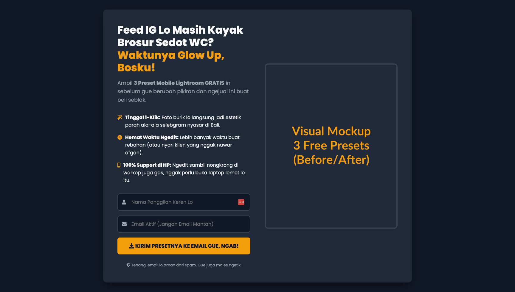 Preset Lightroom Wedding Cinematic