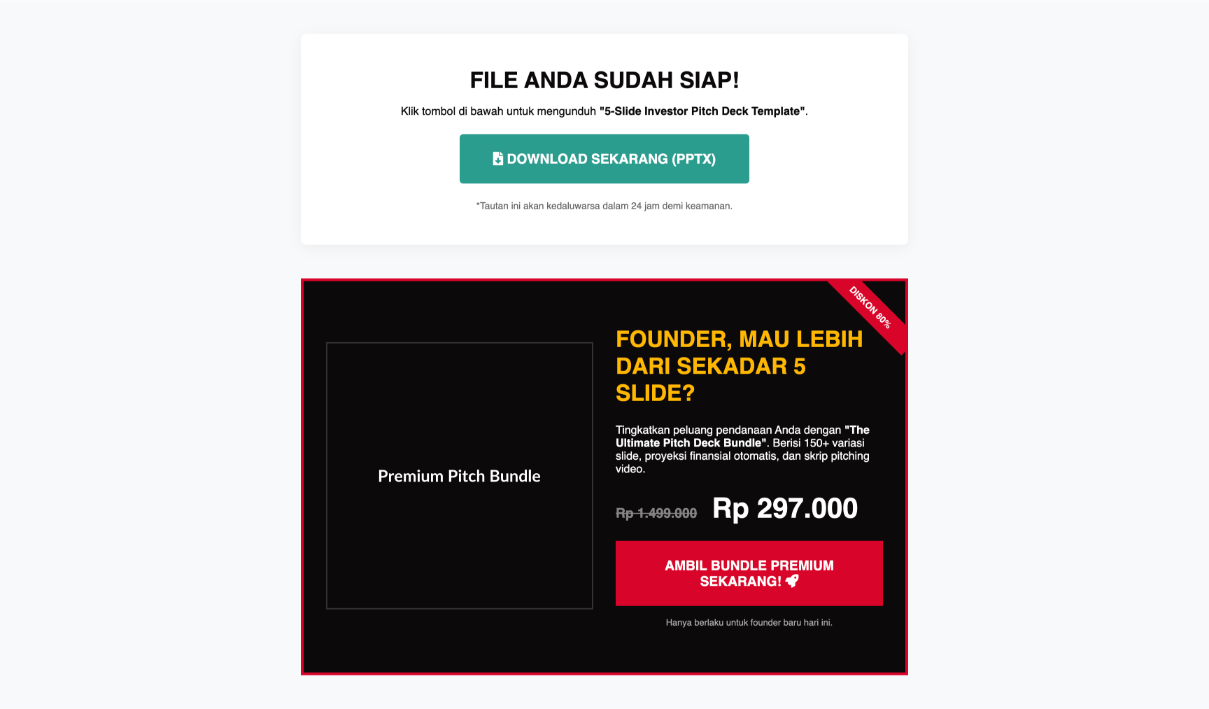 Bundle Template PPT / Pitch Deck