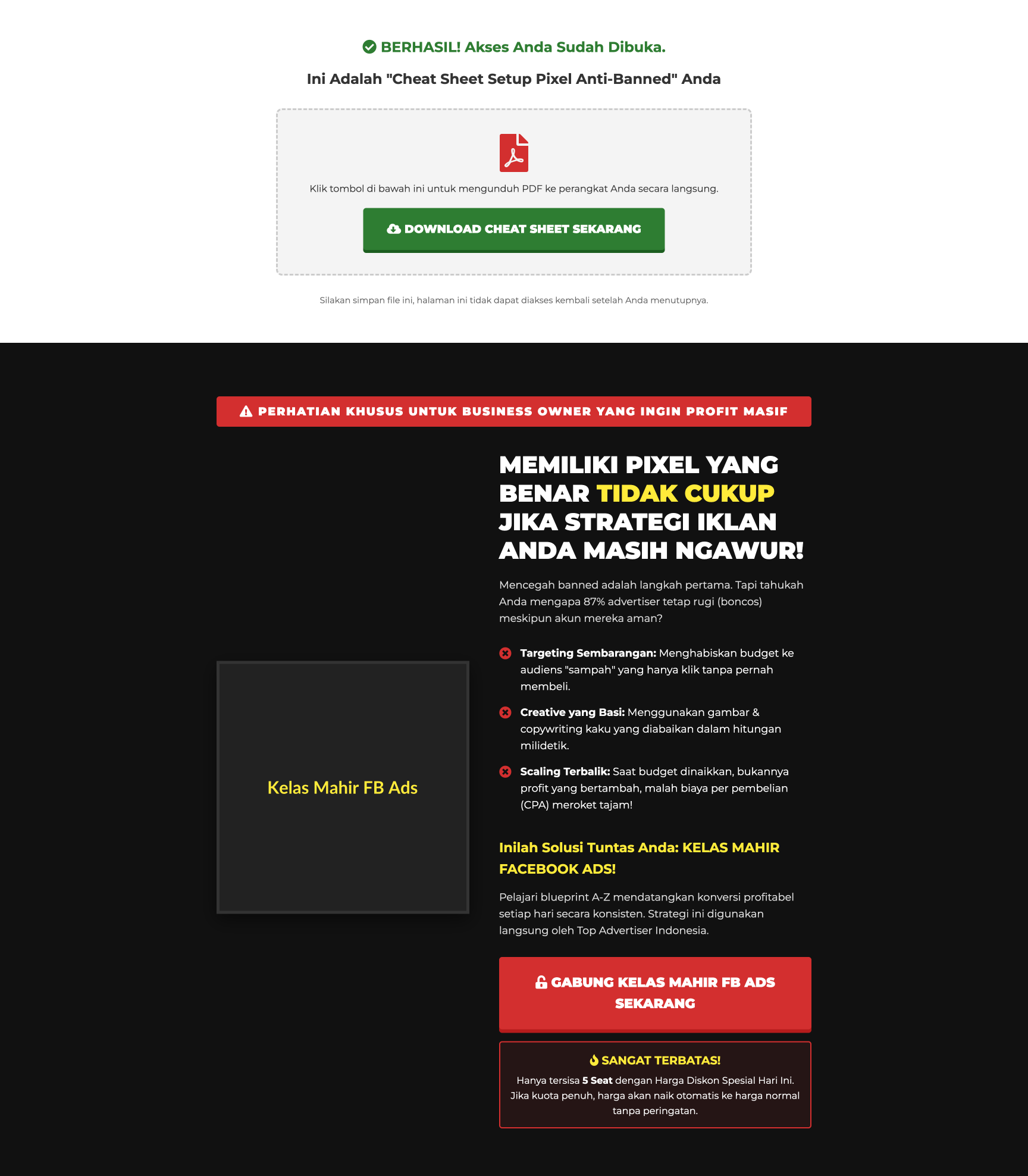 Kelas Mahir Facebook Ads
