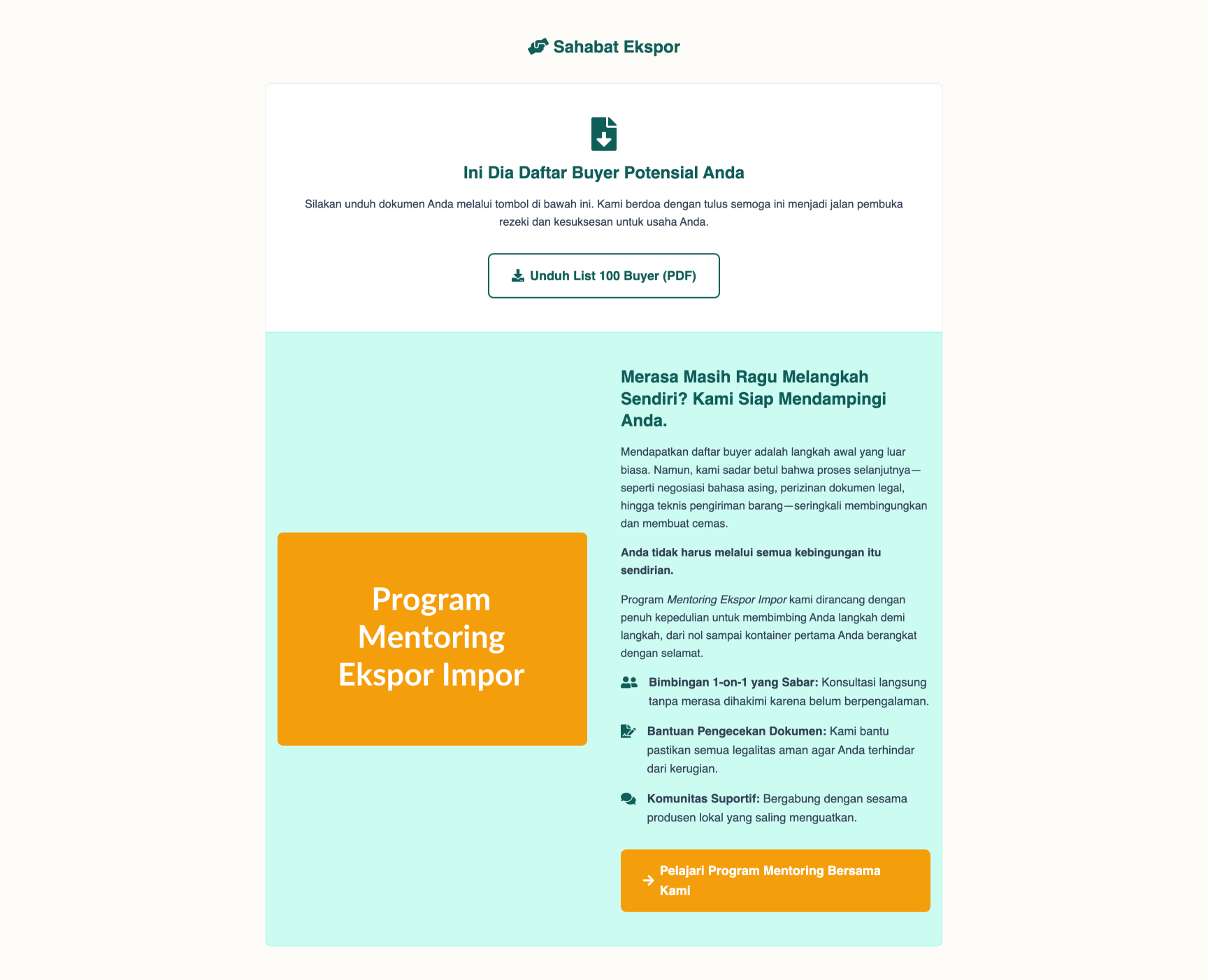 Mentoring Ekspor Impor