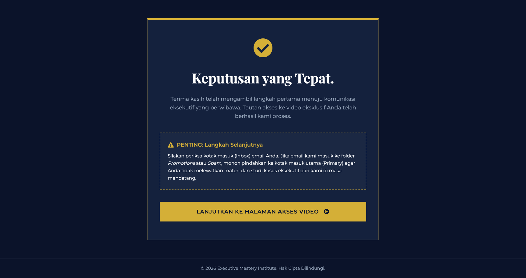 Kelas Public Speaking Eksekutif