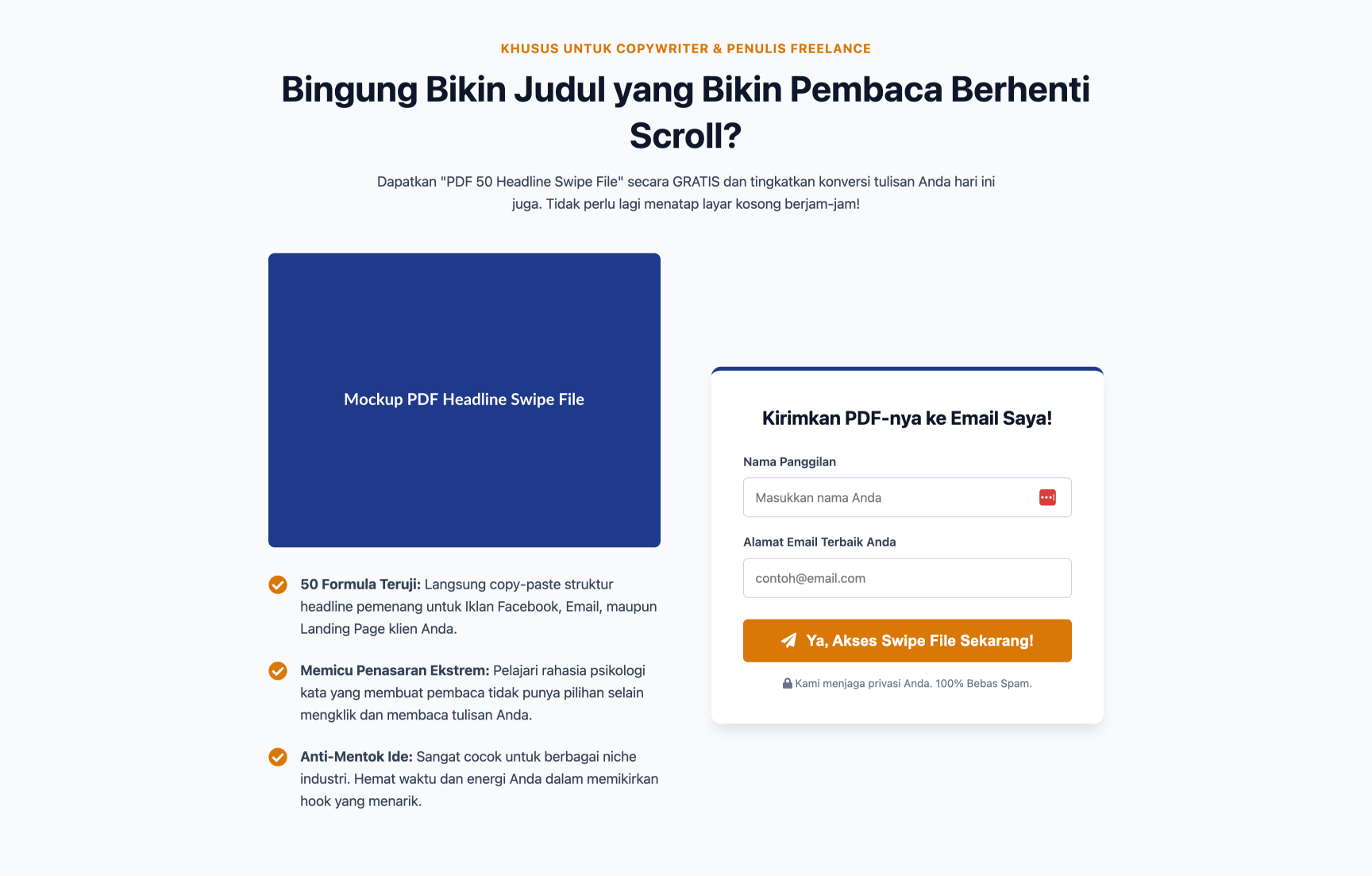 Kelas Copywriting Hypnotic
