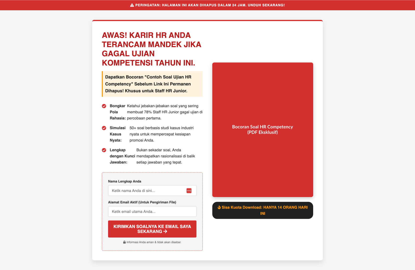 Kelas Sertifikasi HR Profesional