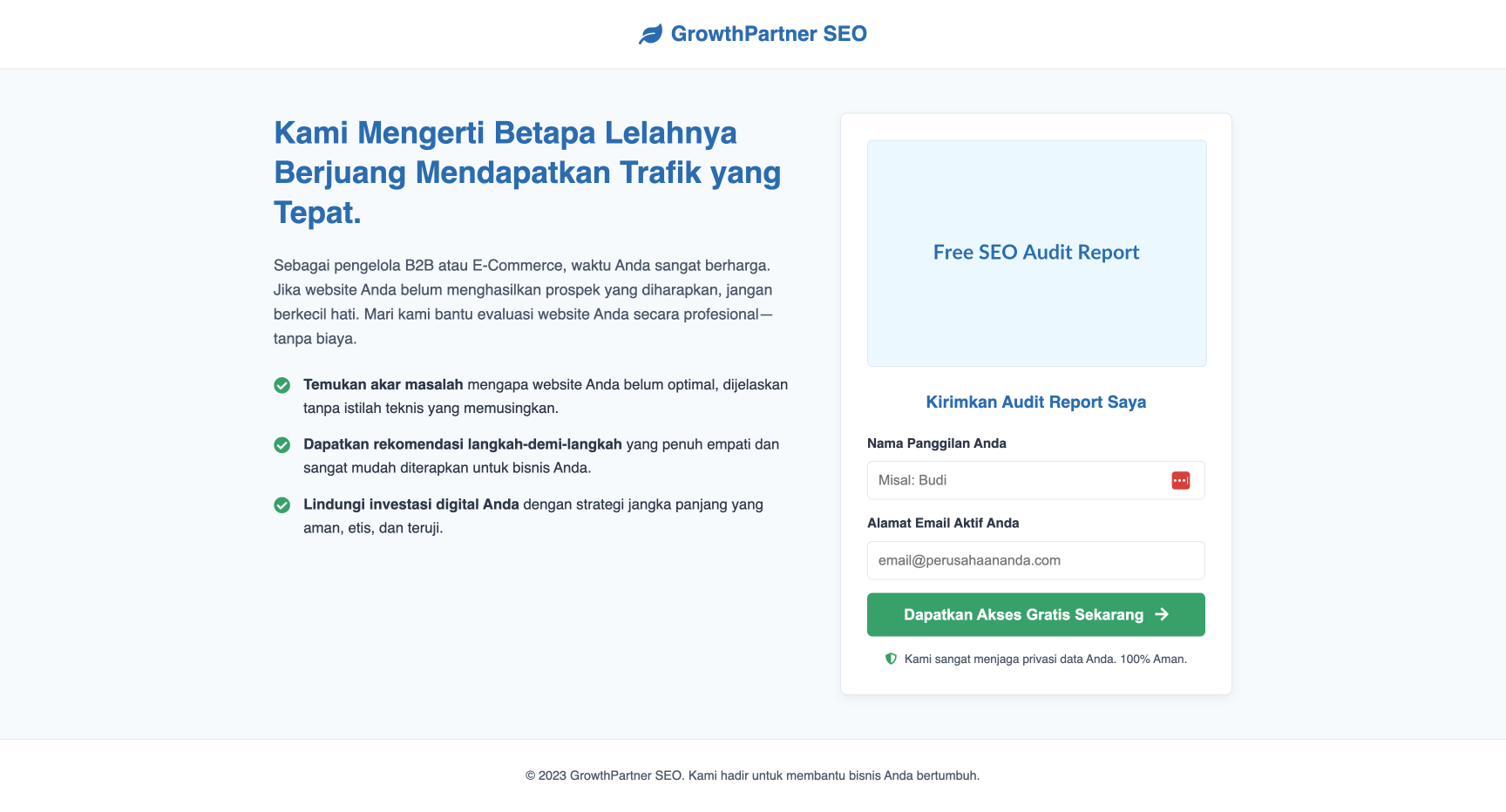 Jasa SEO Garansi Halaman 1