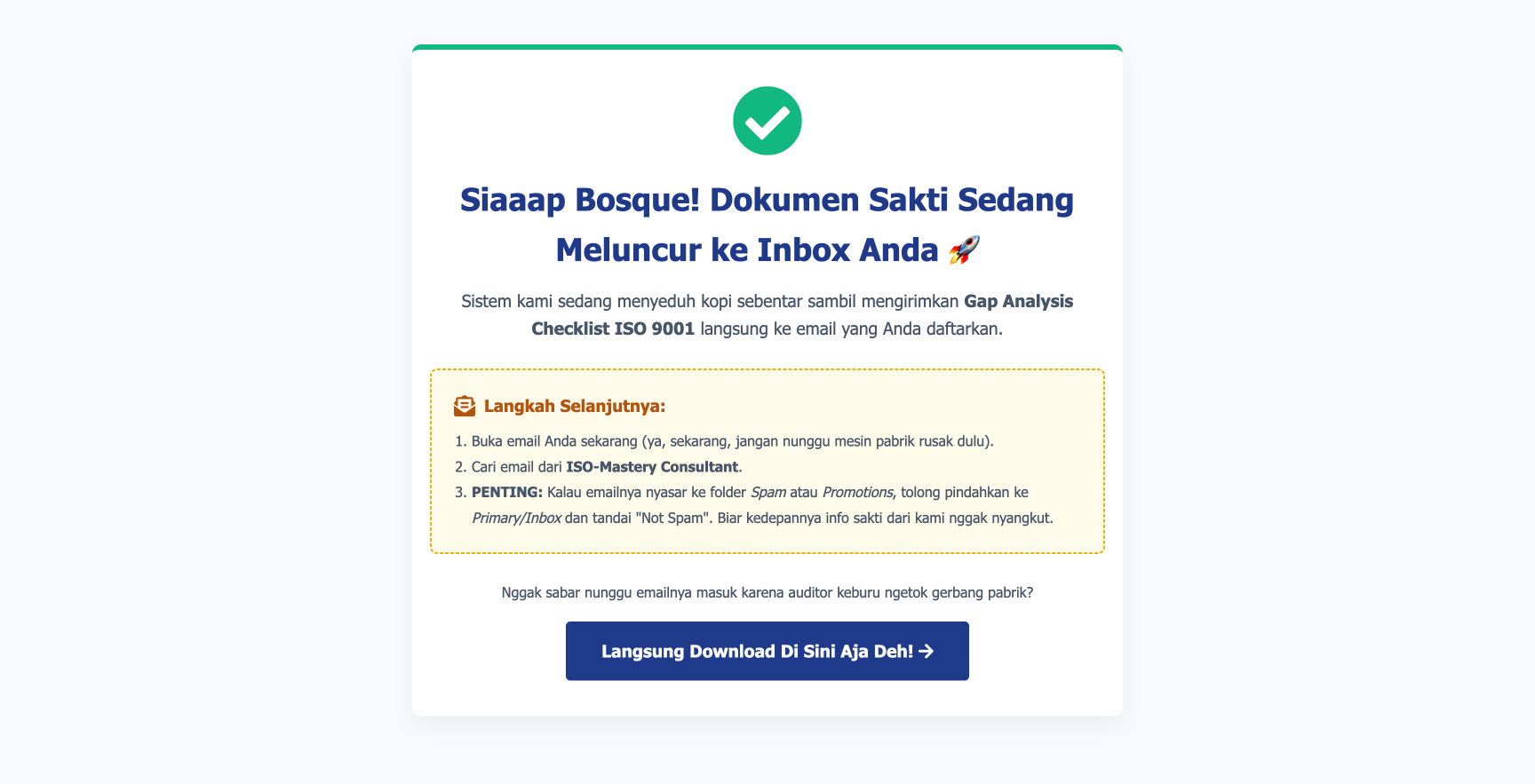 Konsultan Sertifikasi ISO