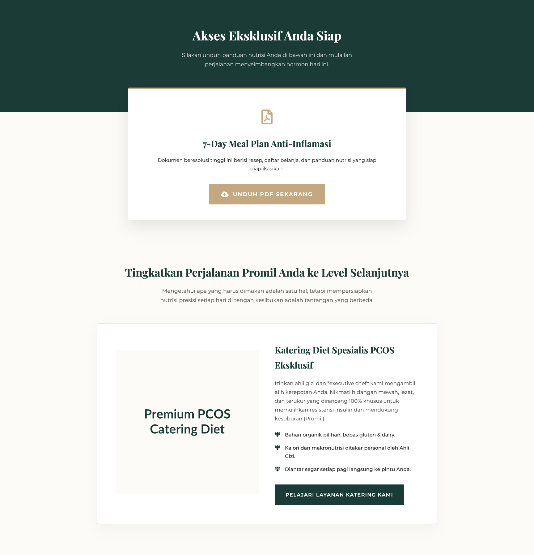 Katering Diet Spesialis PCOS