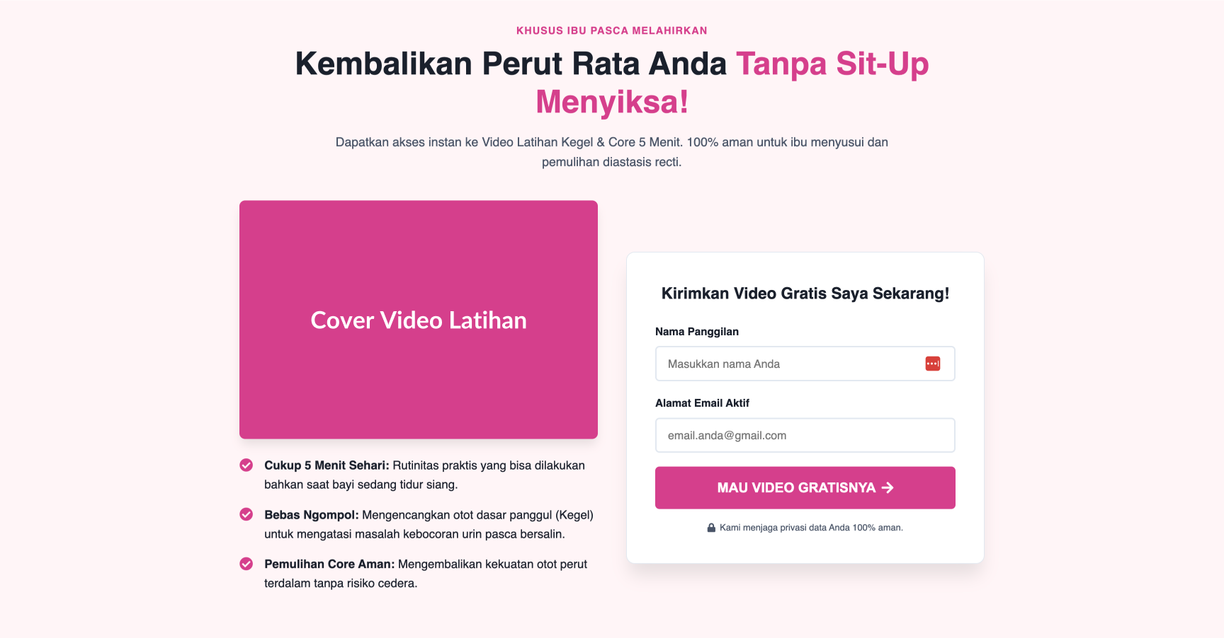 Program Langsing Pasca Melahirkan