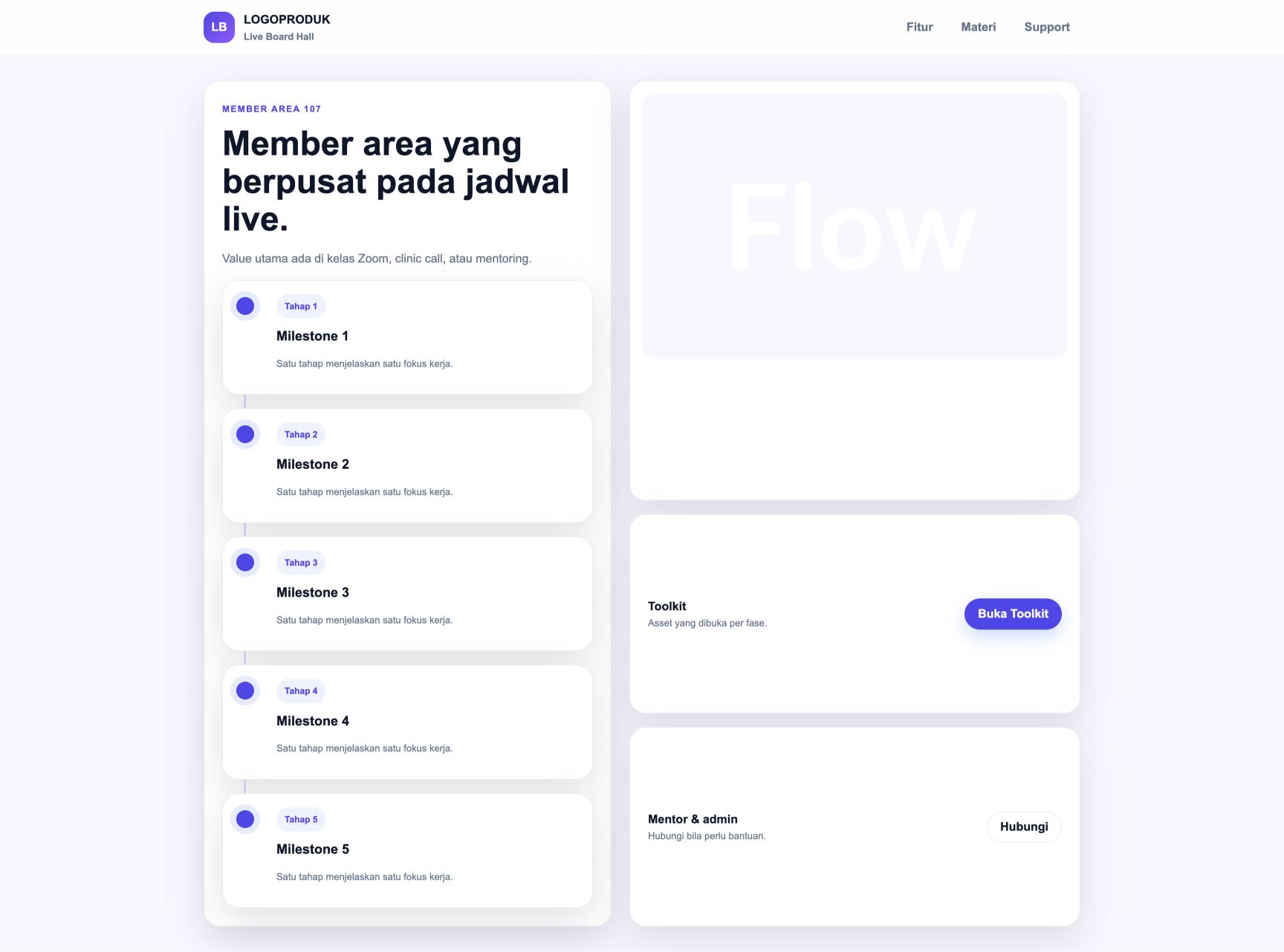 Member Area 107 Live Board Hall