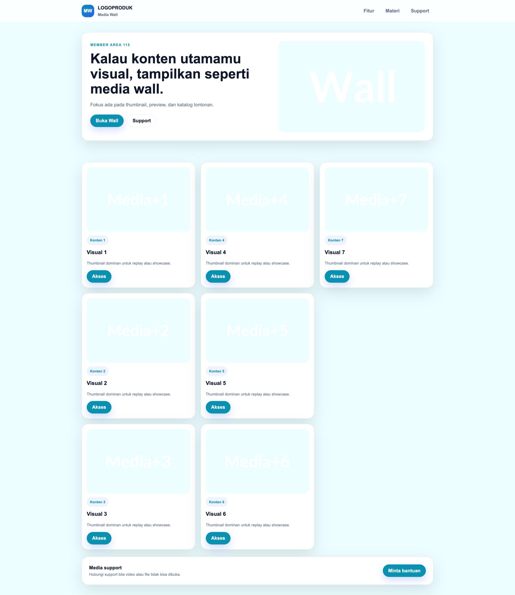 Member Area 115 Media Wall