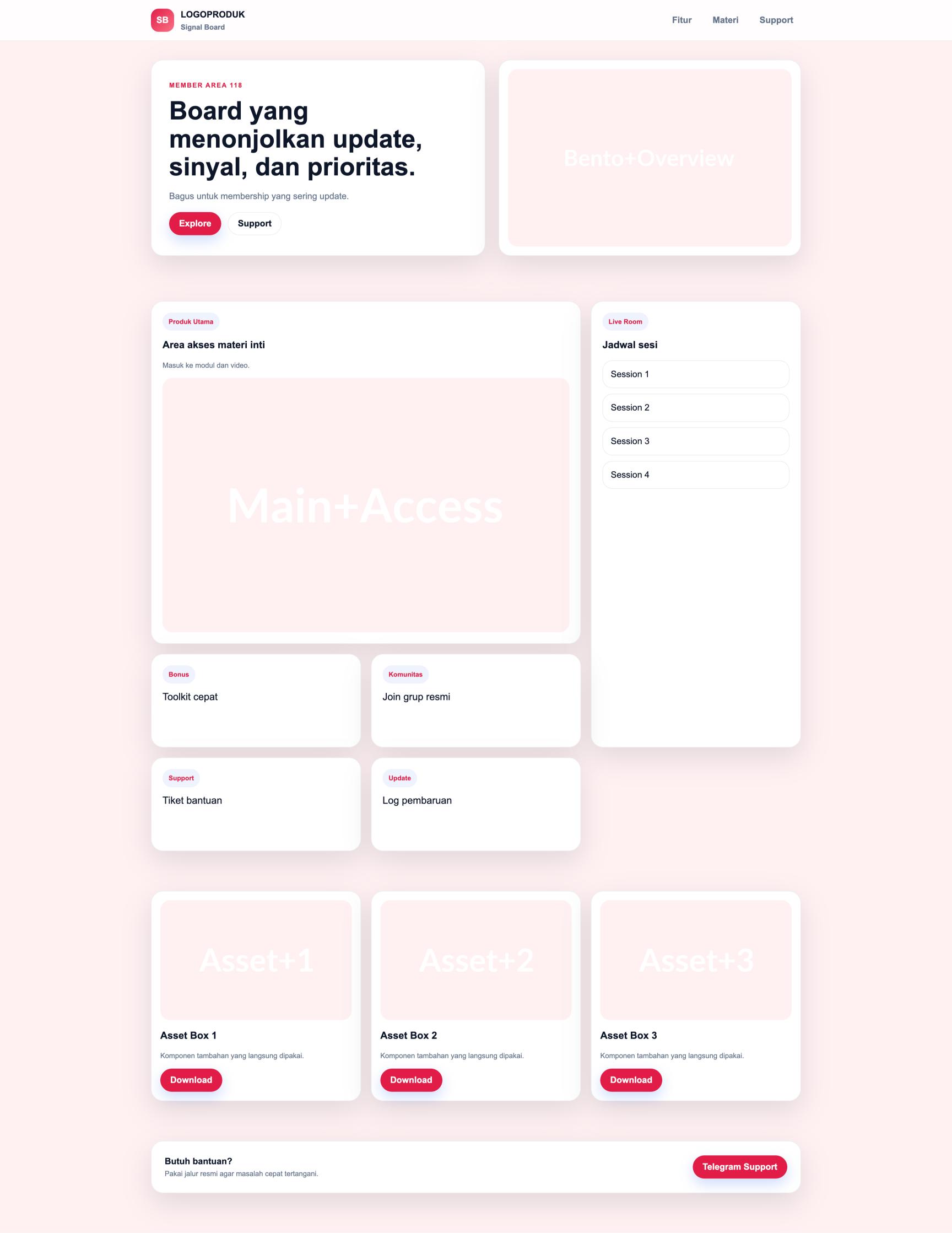 Member Area 118 Signal Board