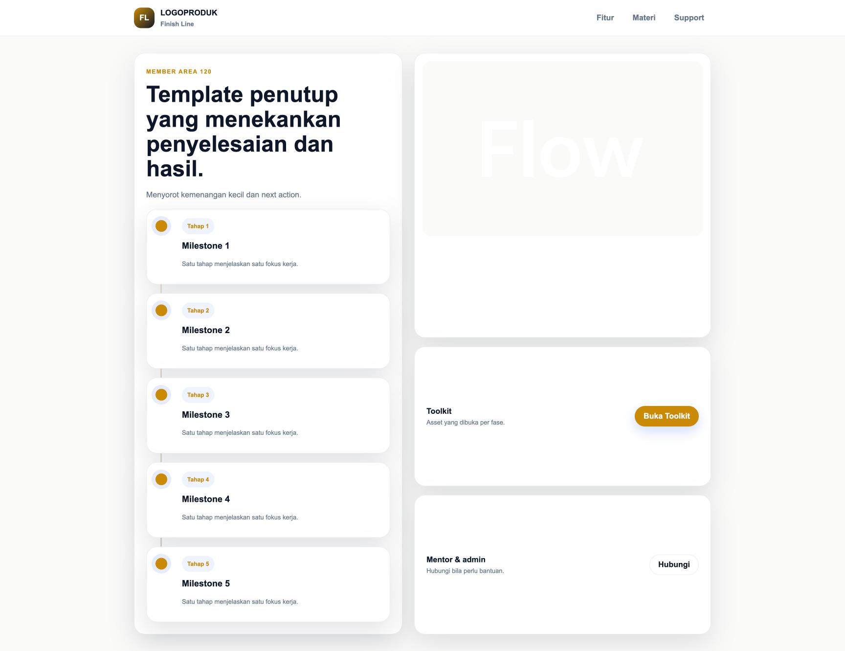 Member Area 120 Finish Line
