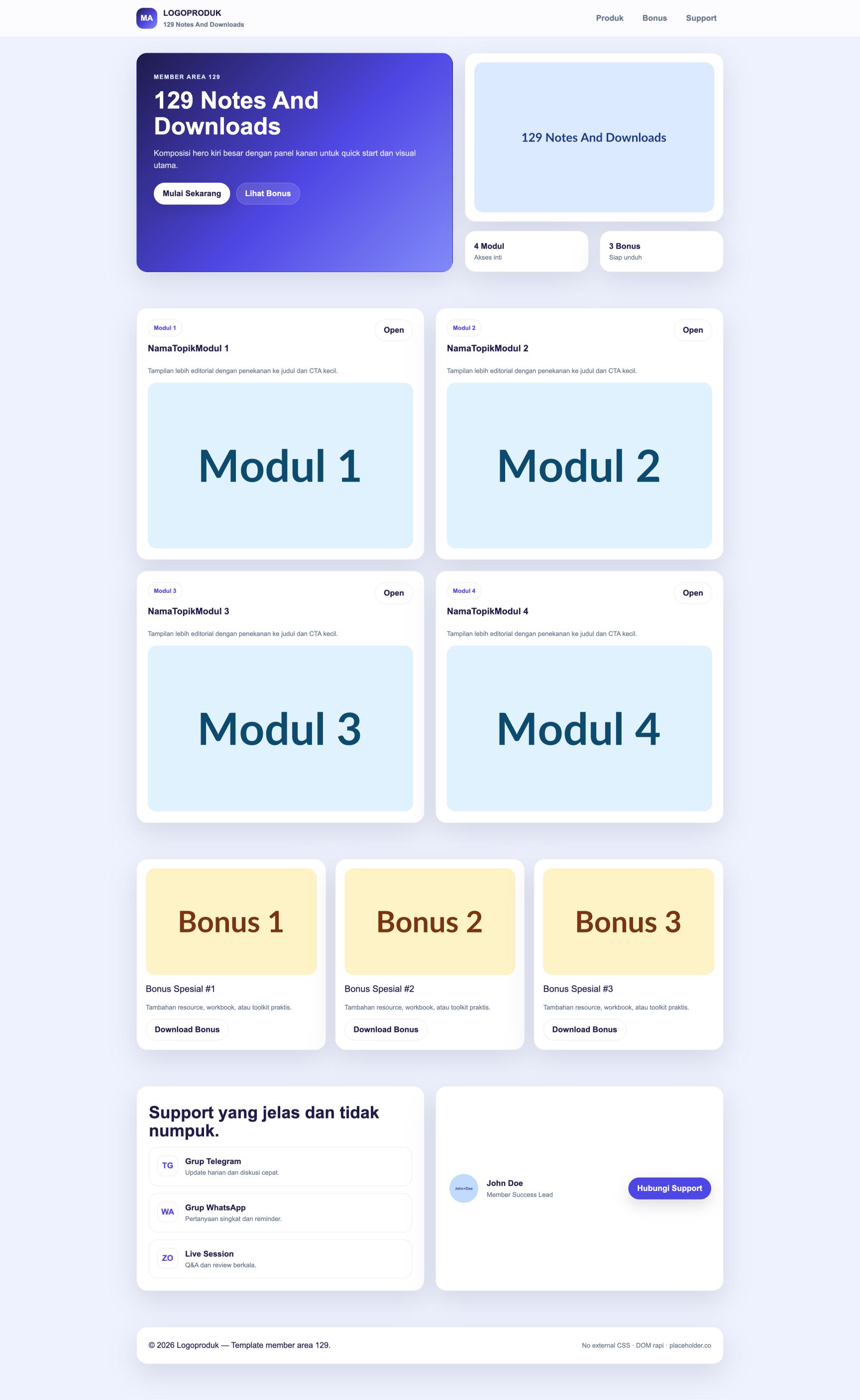 Member Area 129 Notes And Downloads