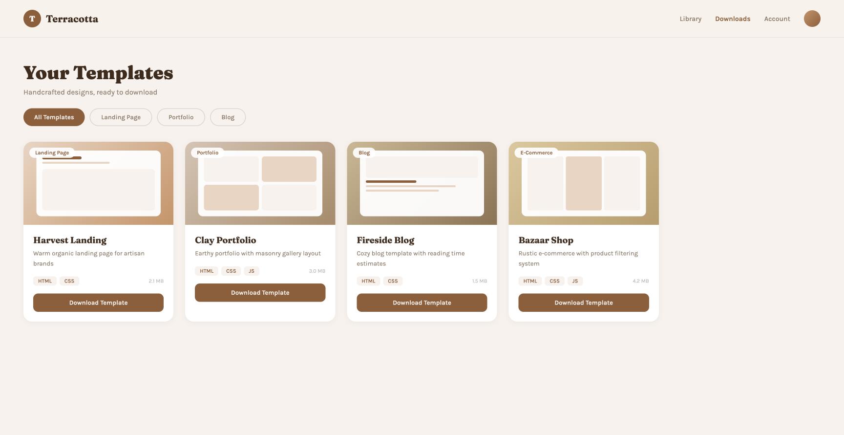 Member Area 13 Warm Earth Organic