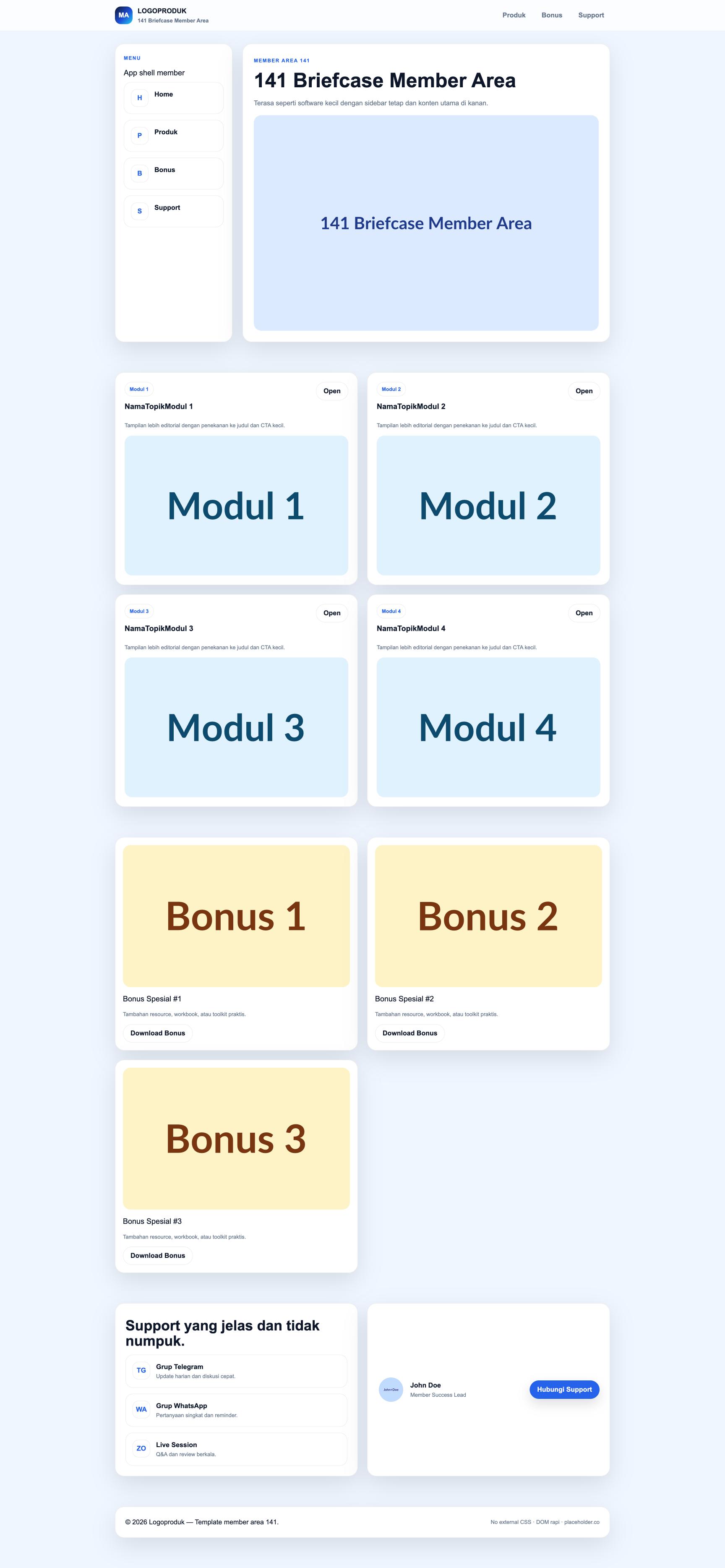 Member Area 141 Briefcase Member Area