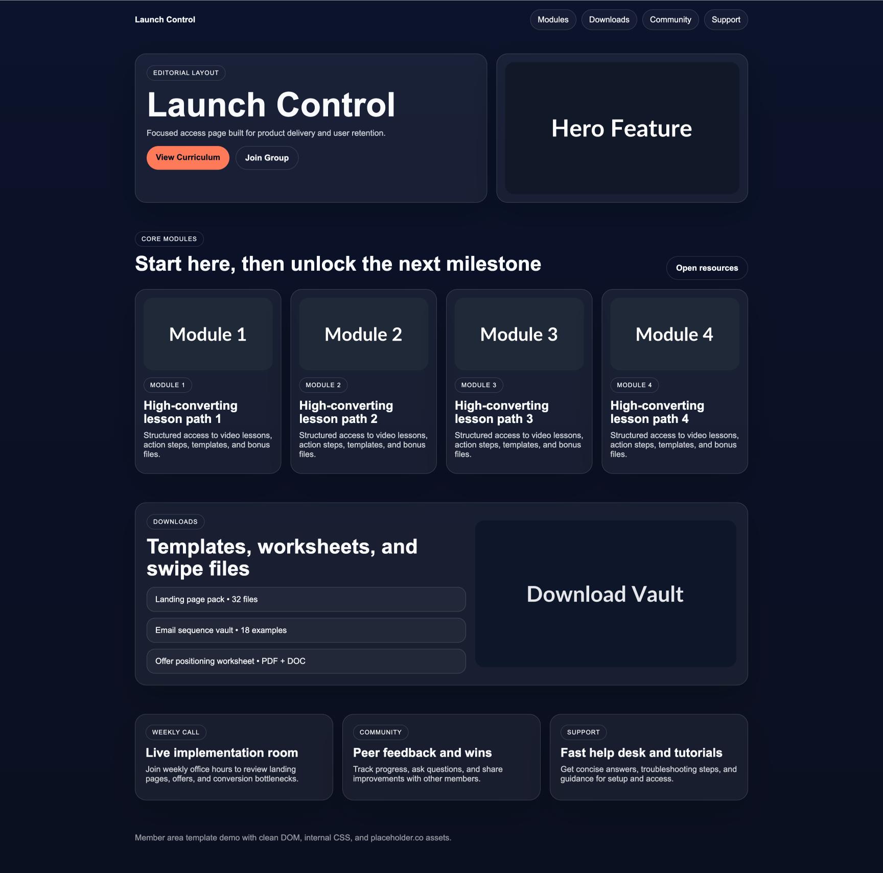 Member Area 154 Launch Control
