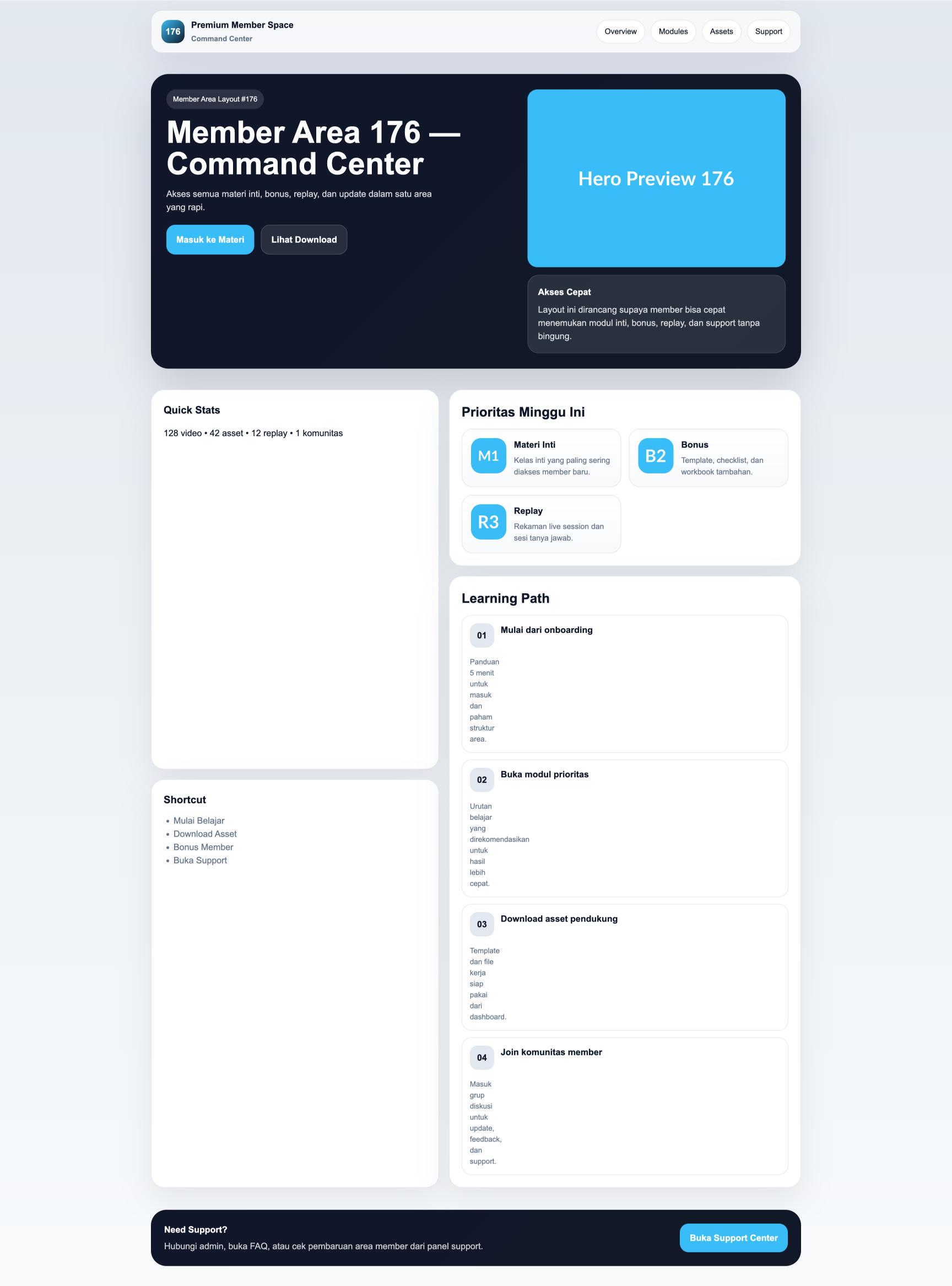 Member Area 176 Command Center