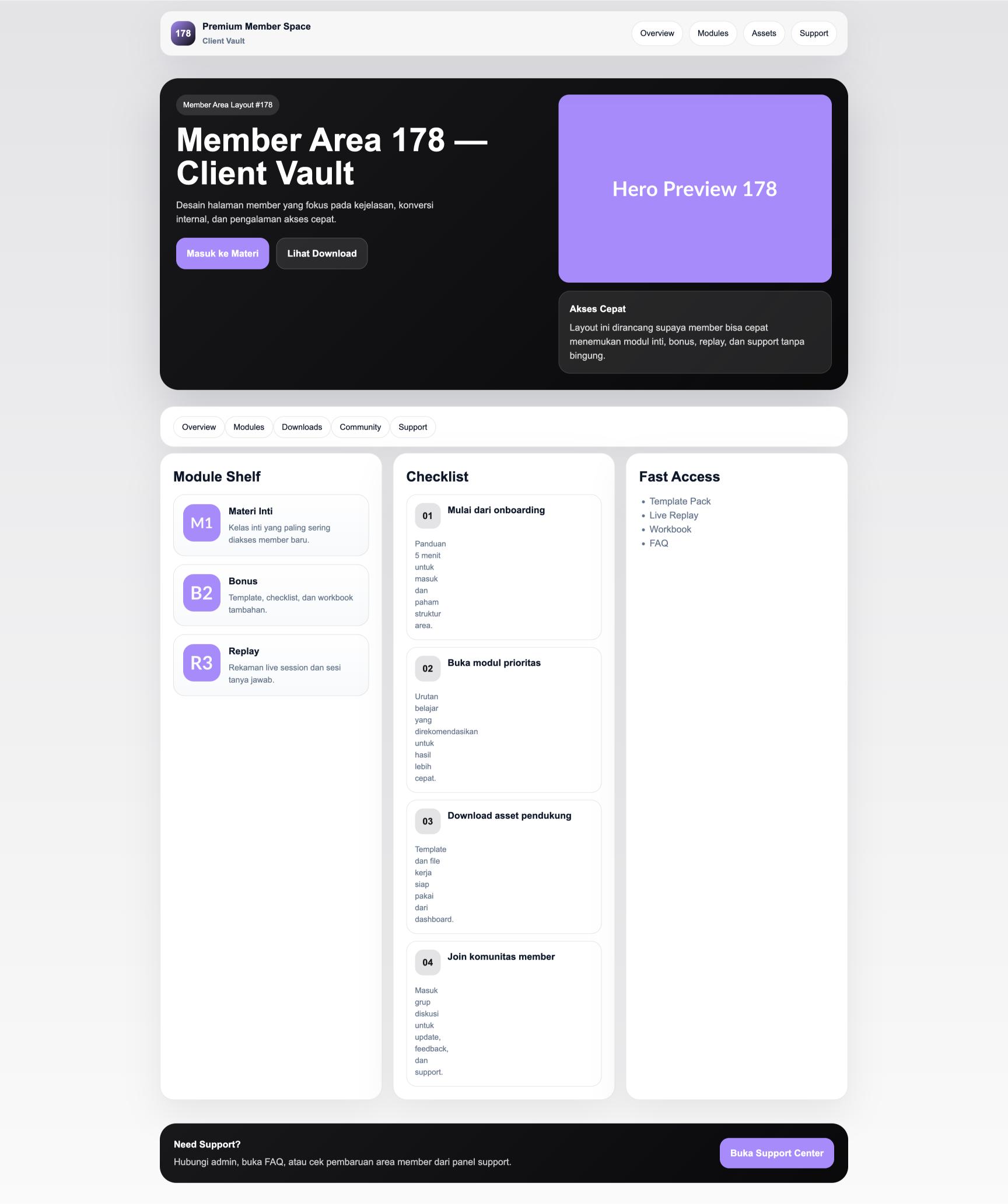 Member Area 178 Client Vault
