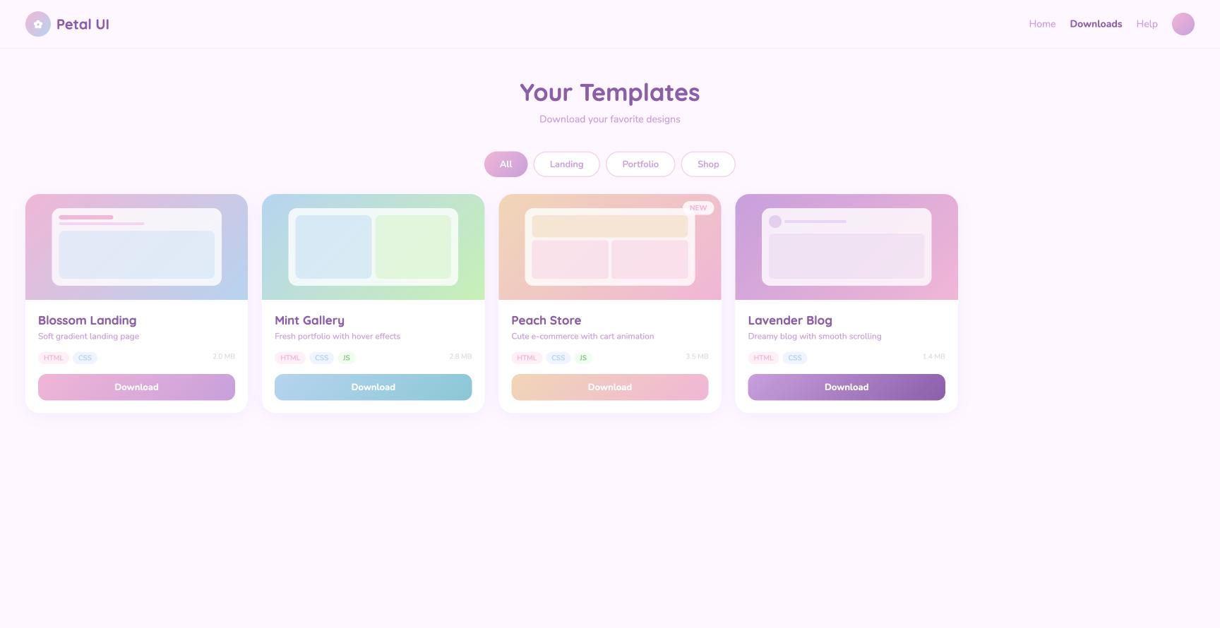 Member Area 18 Soft Pastel Kawaii