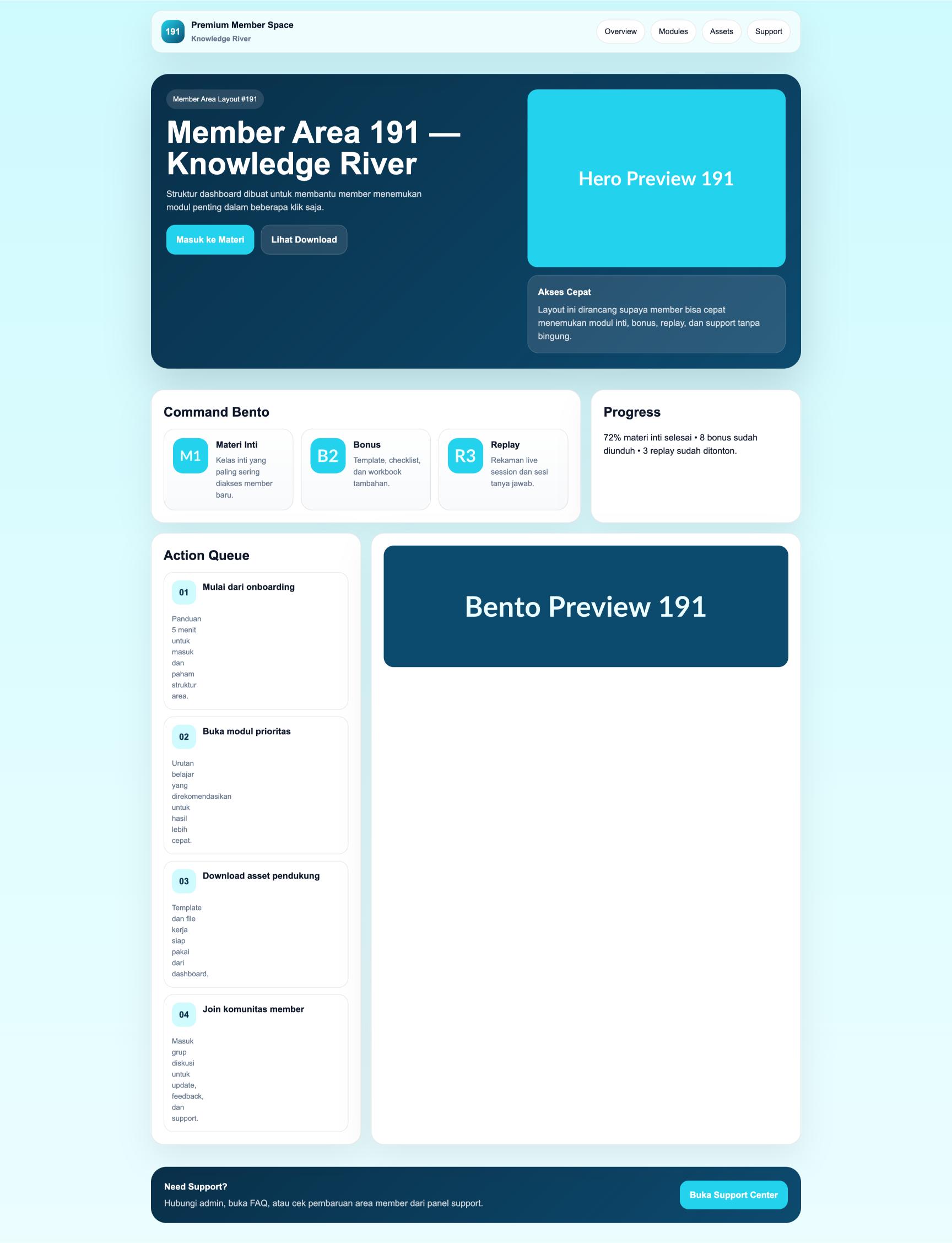 Member Area 191 Knowledge River