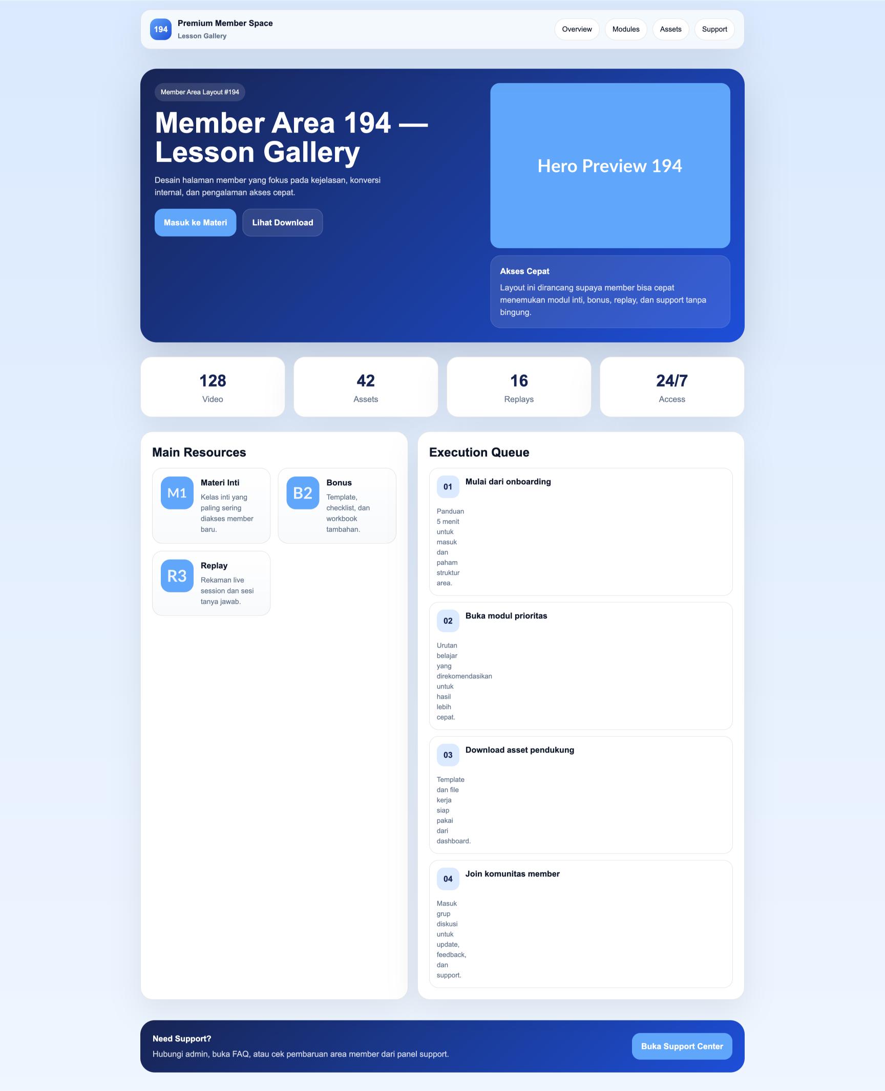 Member Area 194 Lesson Gallery