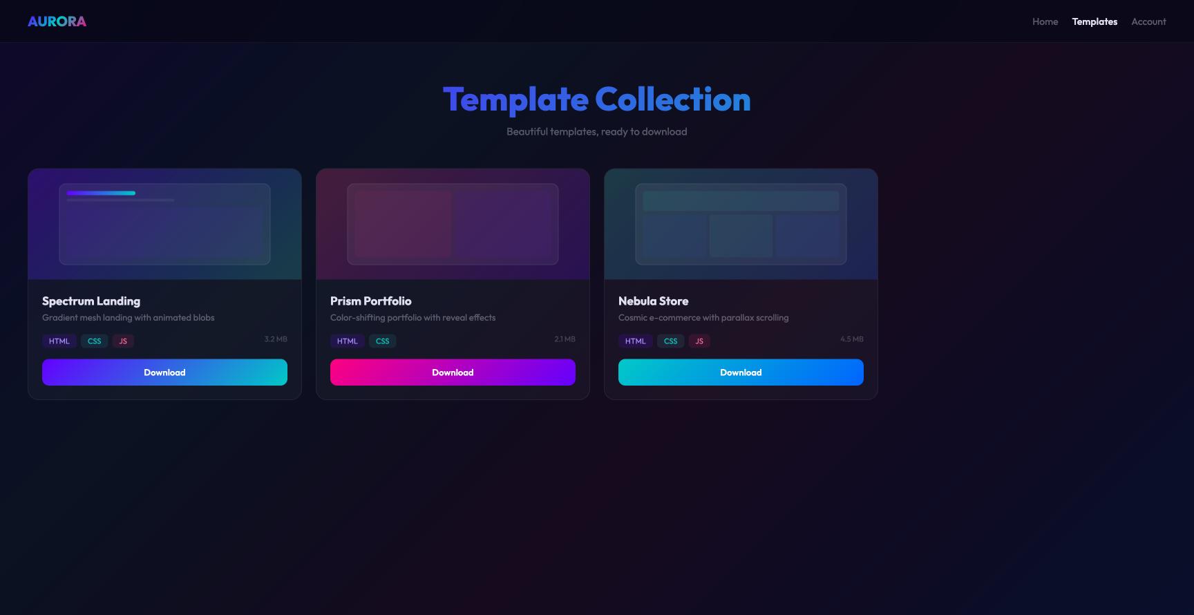 Member Area 20 Aurora Gradient Mesh