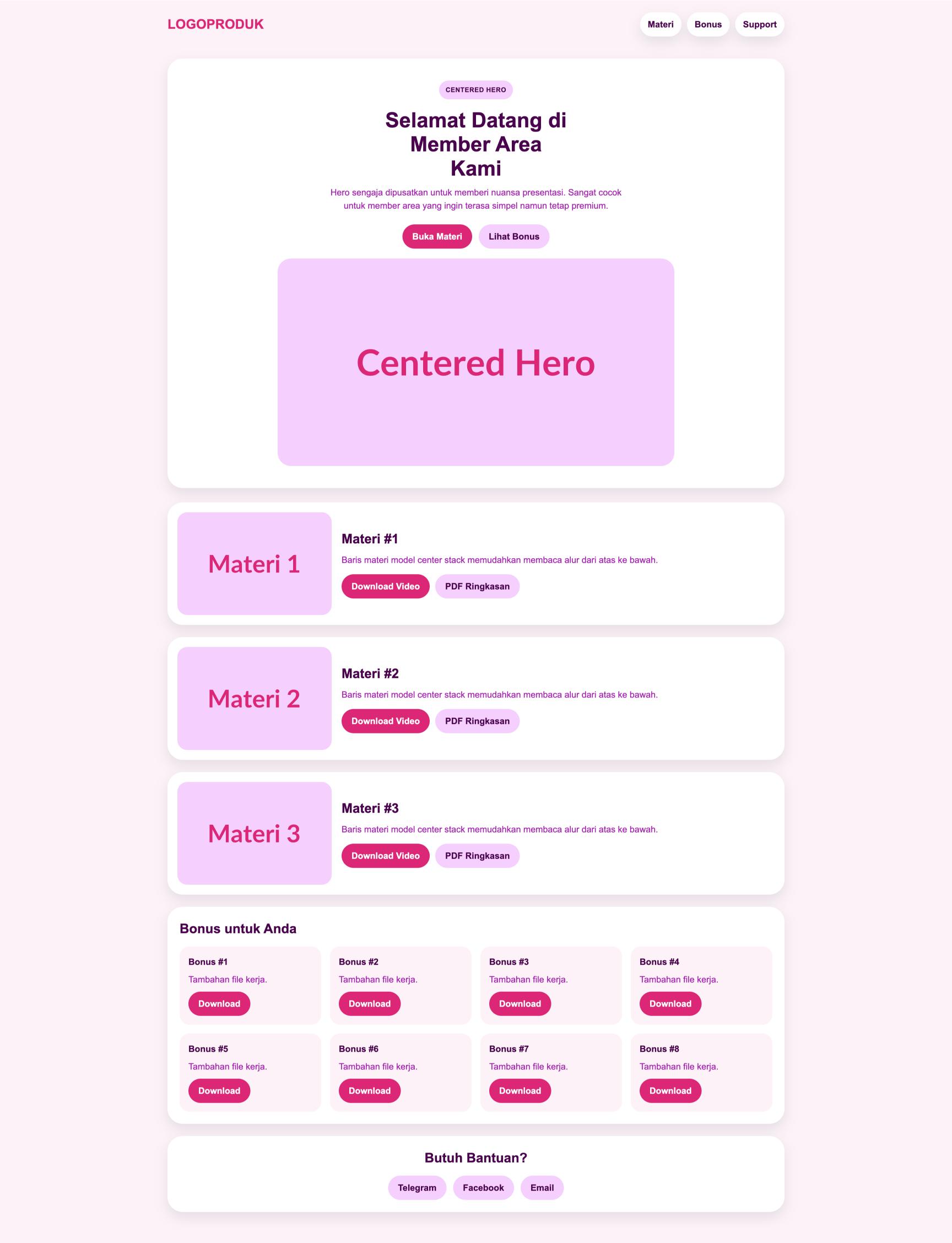 Member Area 28 Center Berry