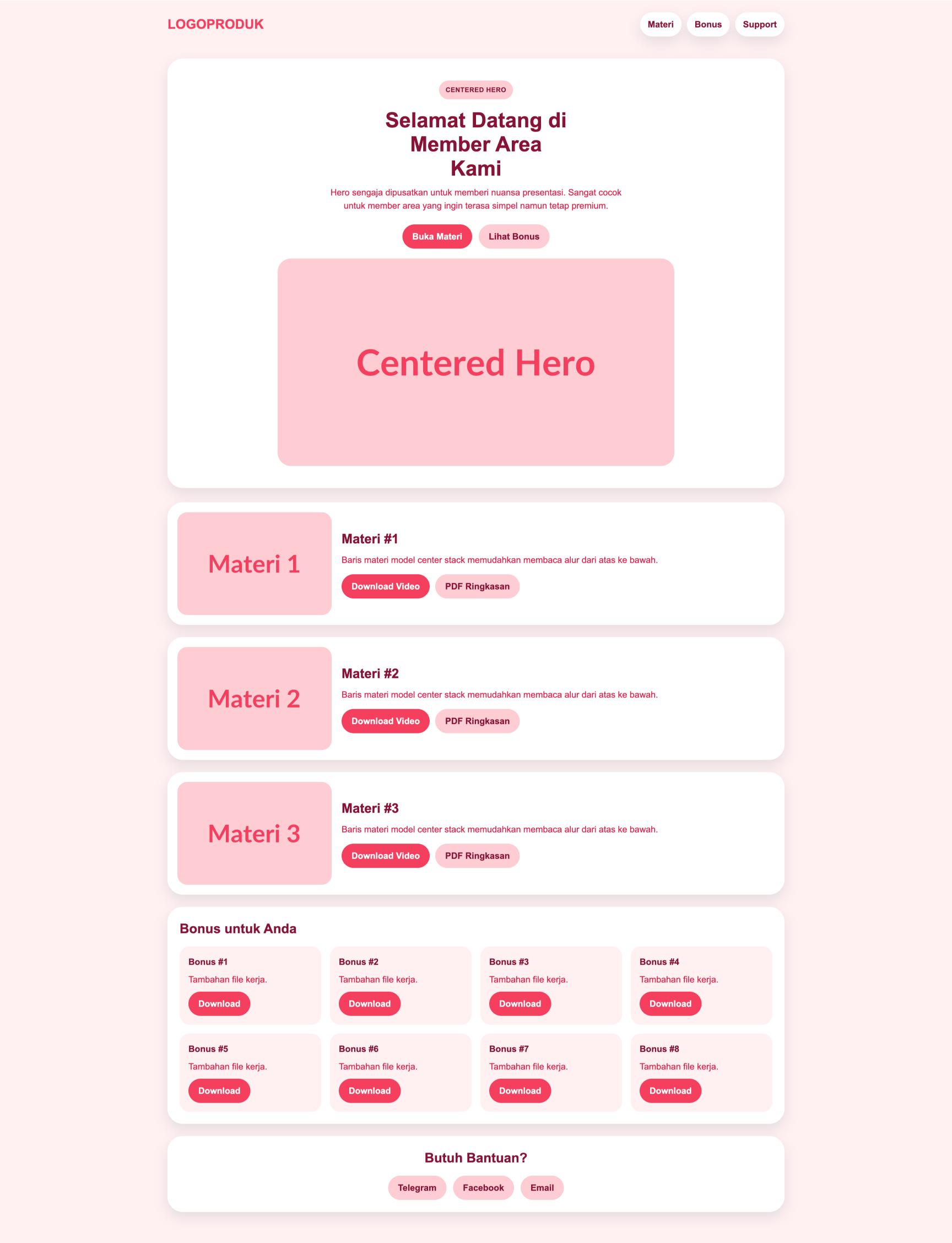 Member Area 33 Center Rose