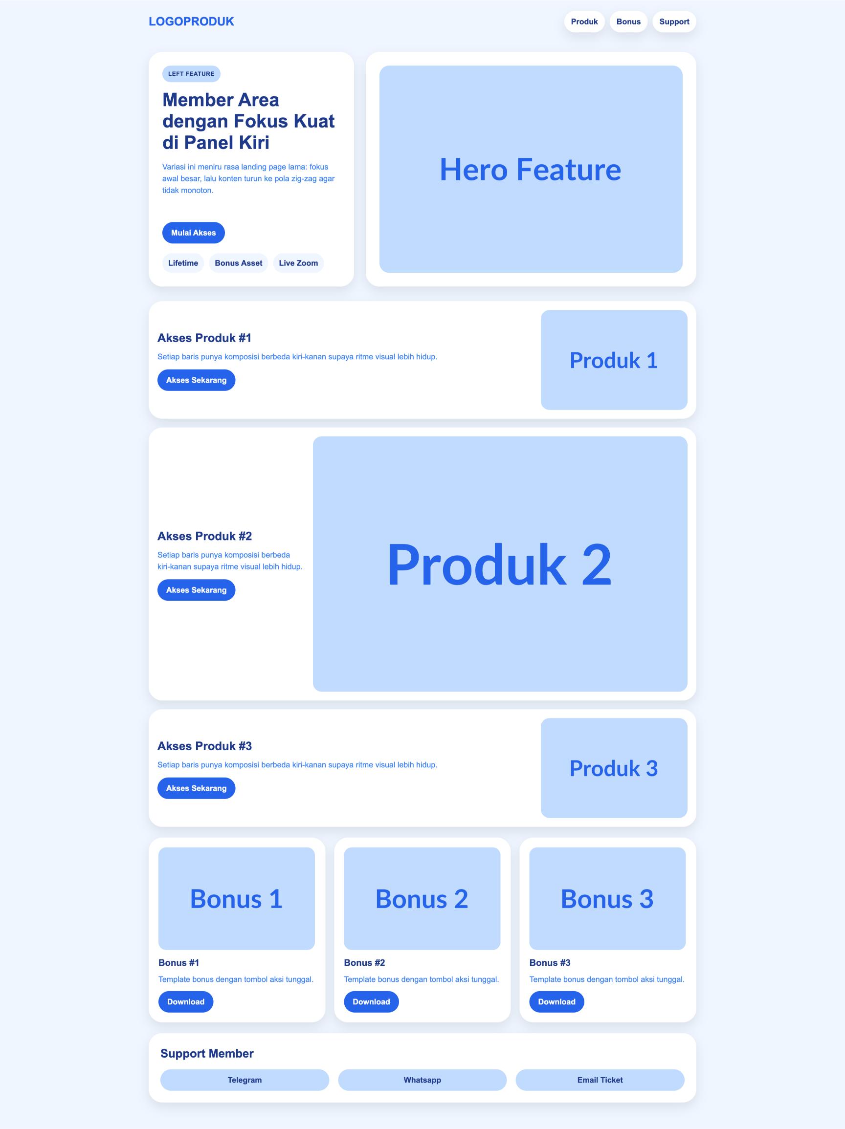 Member Area 37 Left Cobalt