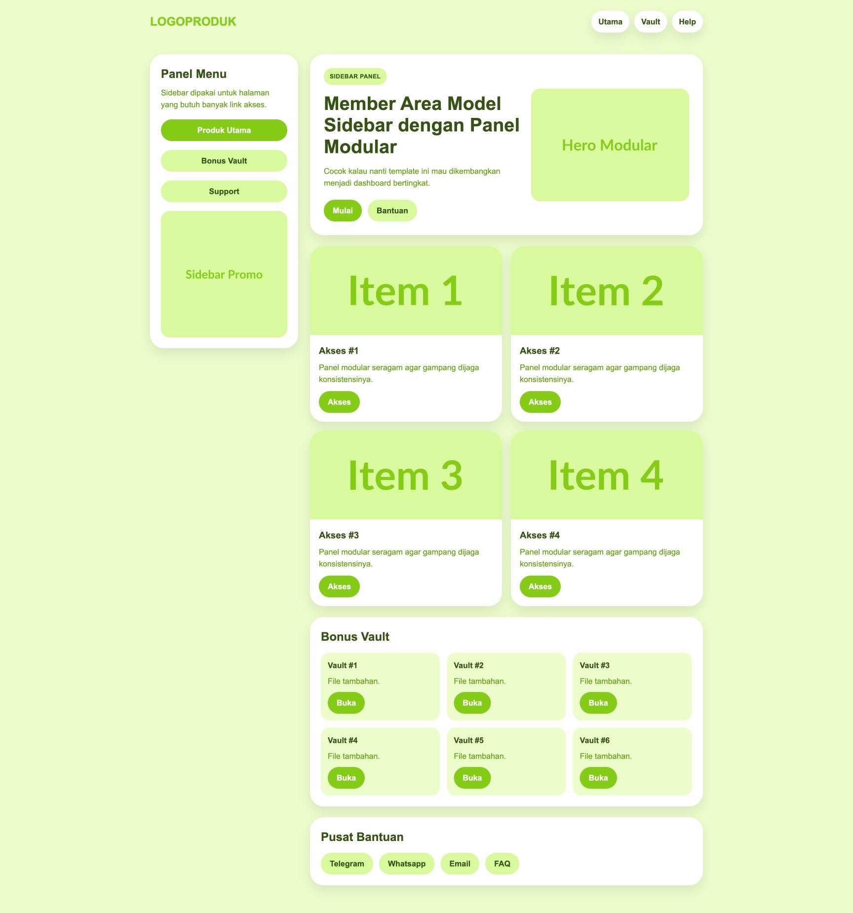 Member Area 39 Sidebar Olive