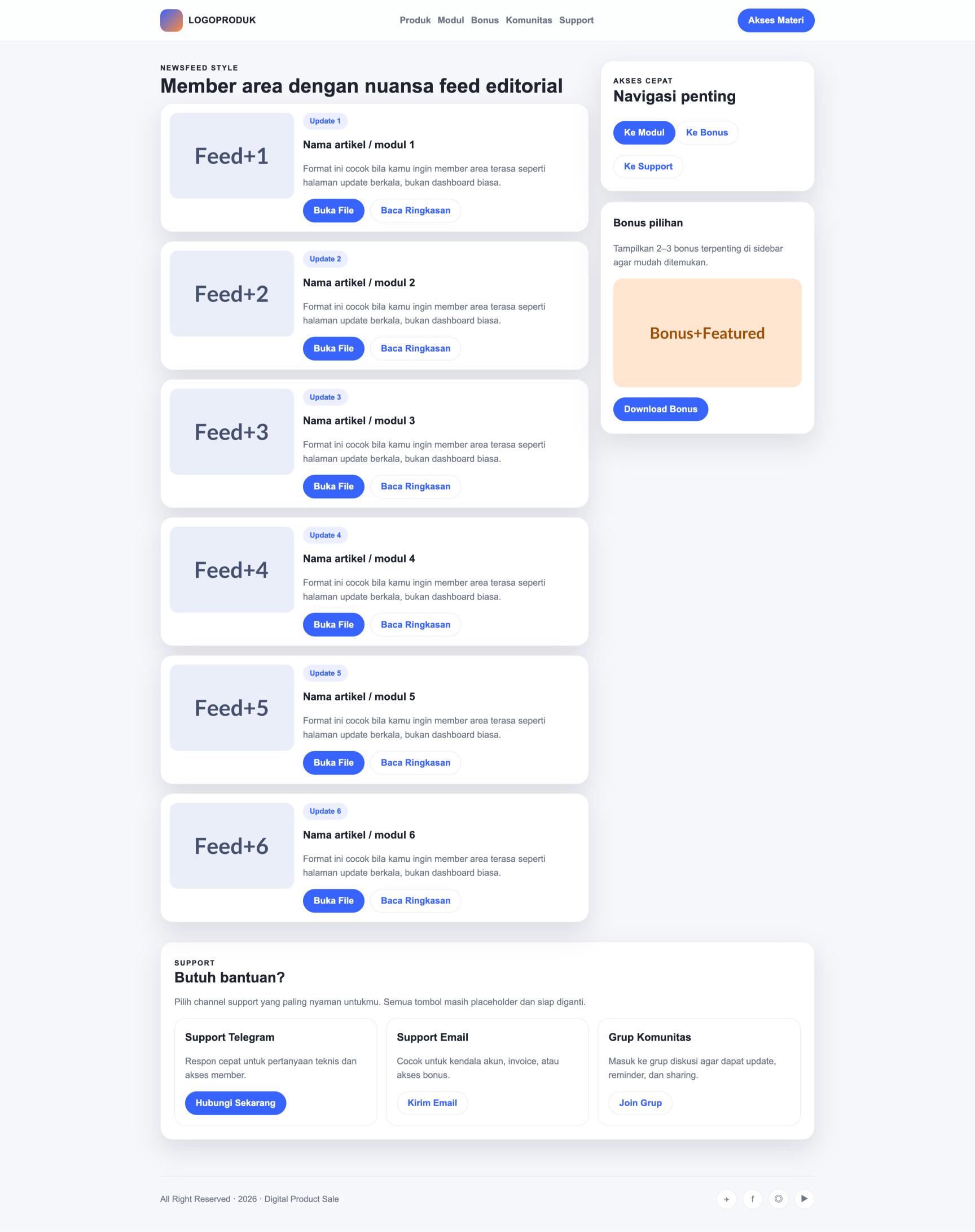 Member Area 46 Editorial Feed