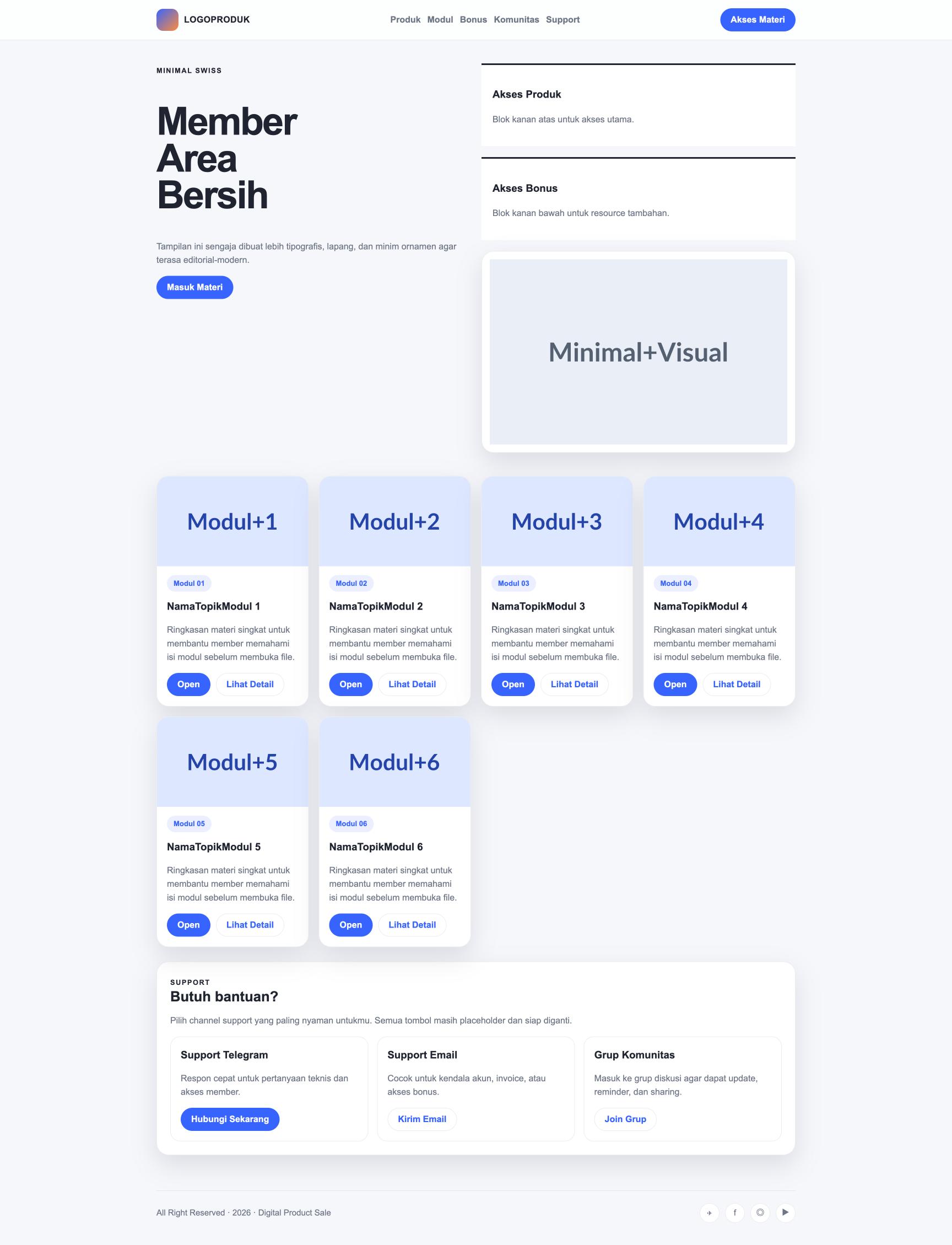 Member Area 51 Minimal Swiss