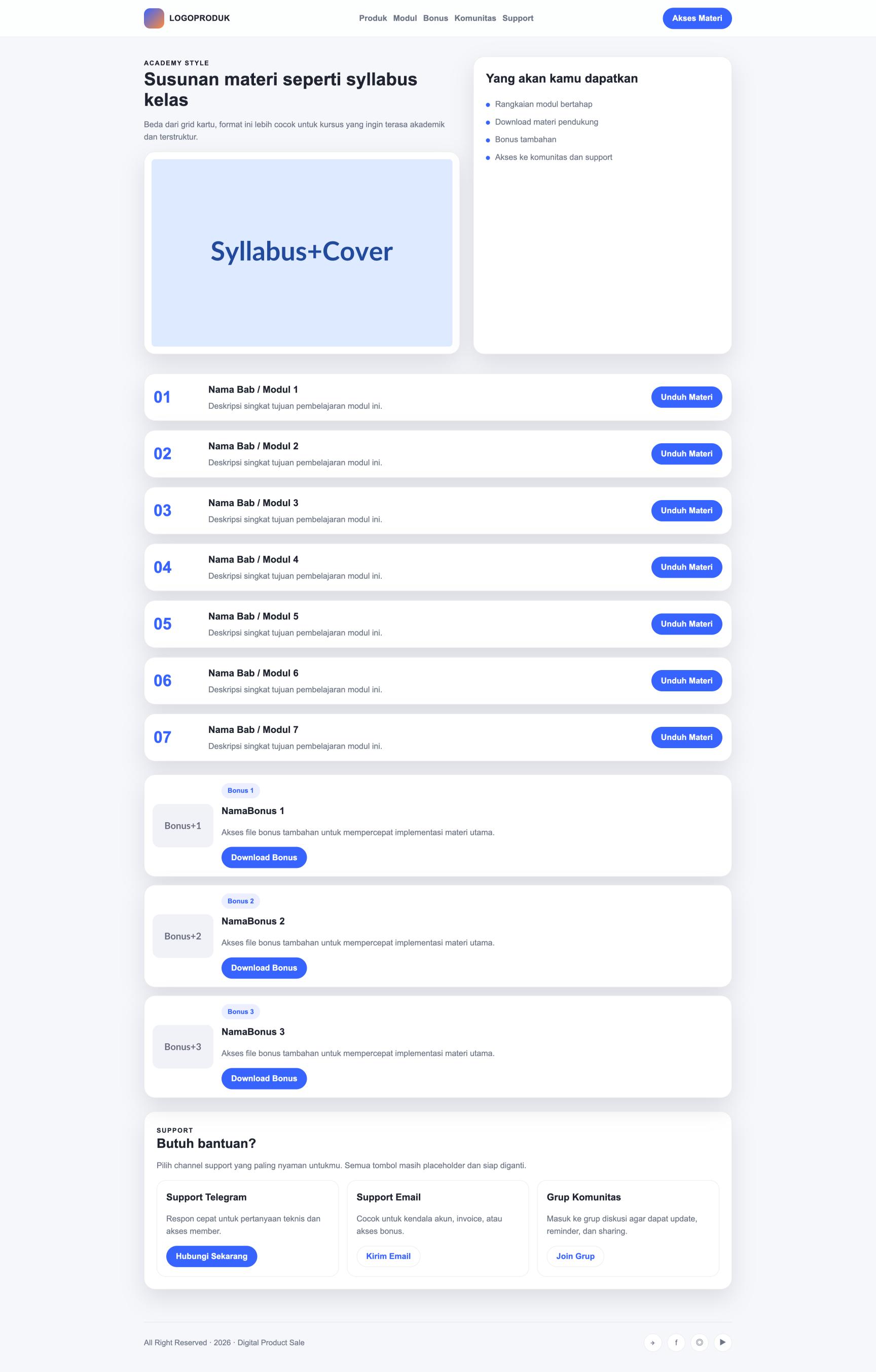 Member Area 56 Academy Syllabus