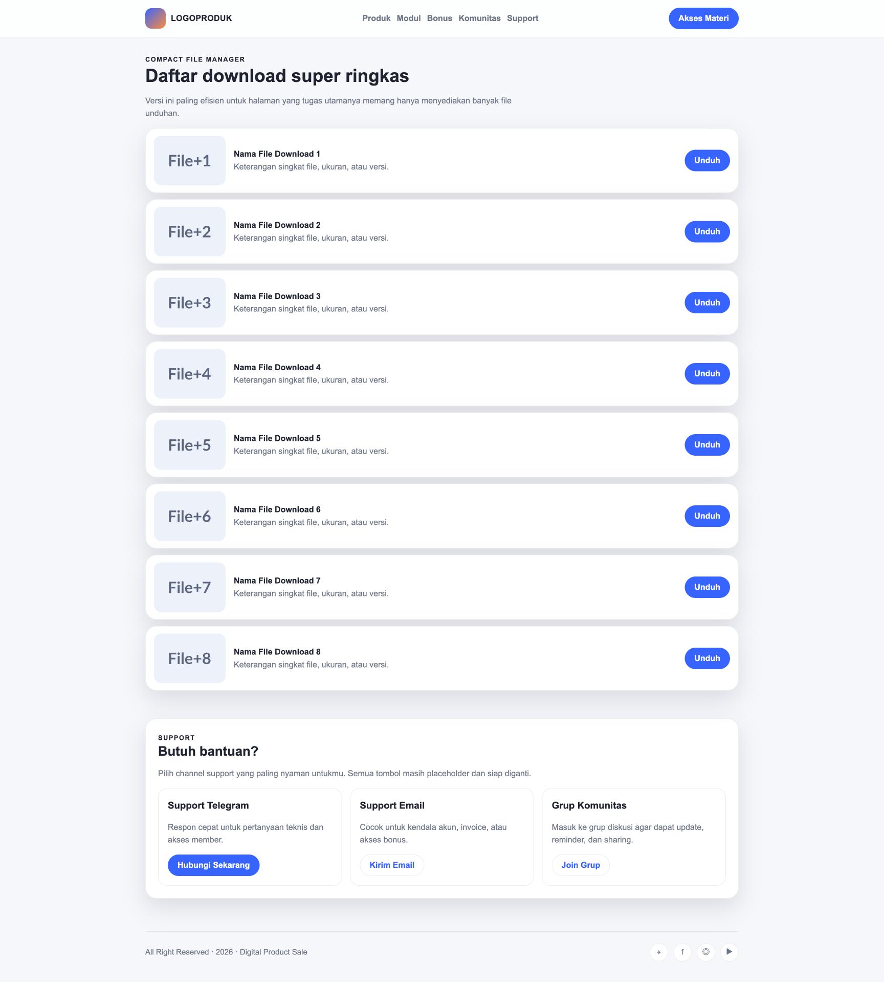 Member Area 70 Compact File Manager