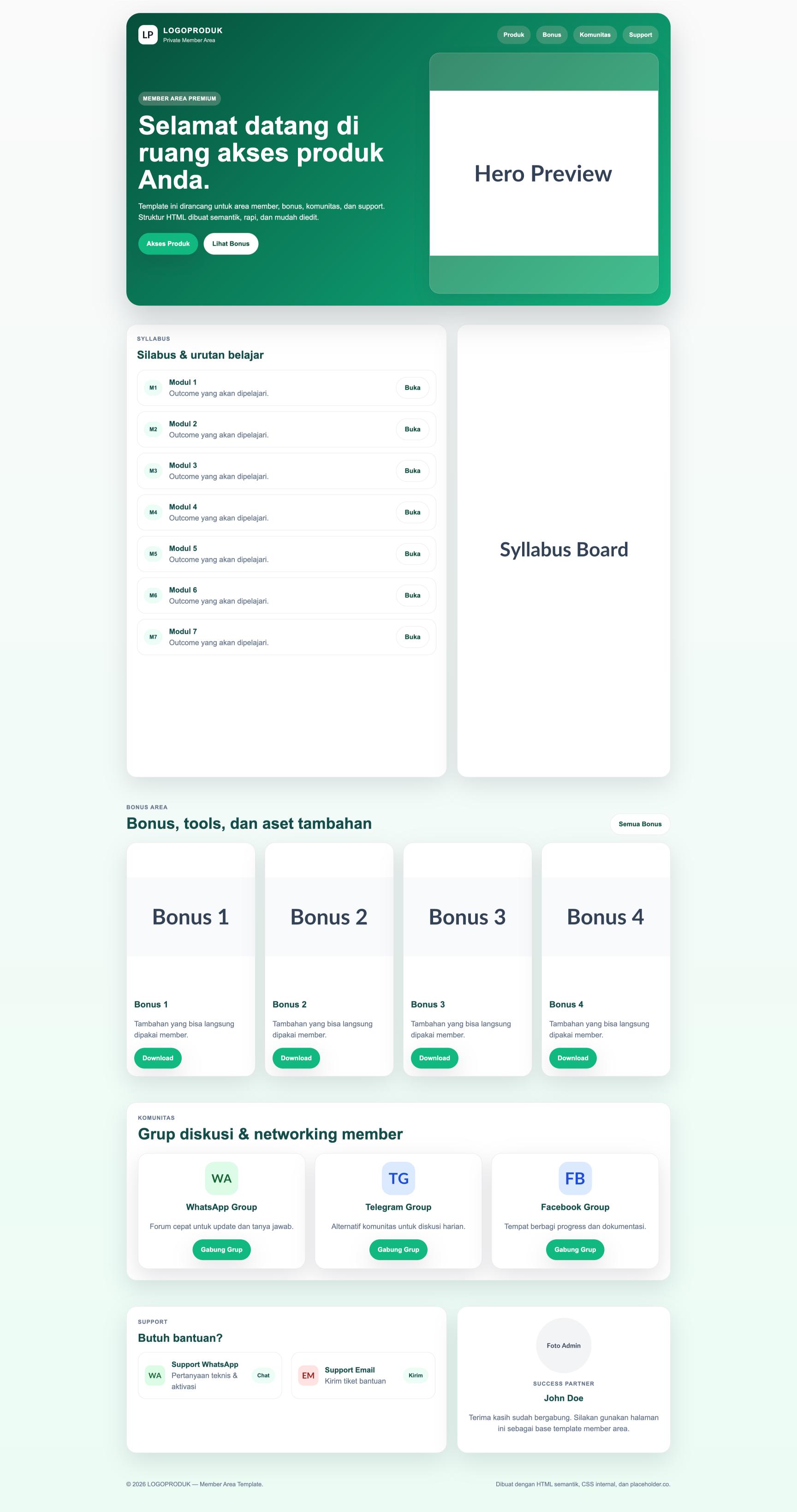 Member Area 74 Academy Syllabus Board