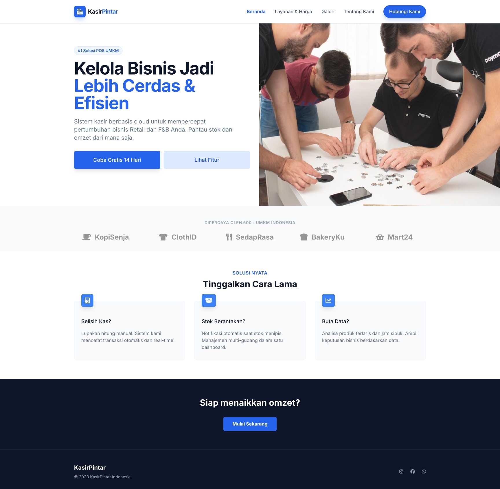 SaaS Kasir Pintar (POS) | Home