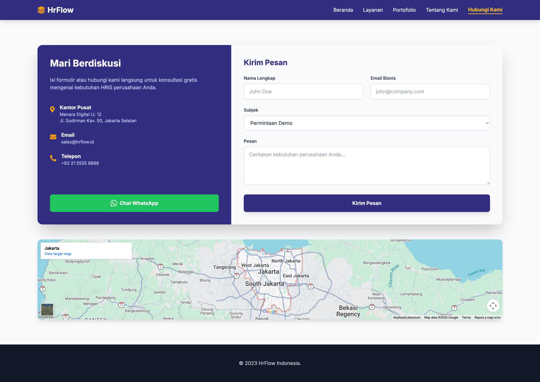SaaS HRIS & Payroll | Contact
