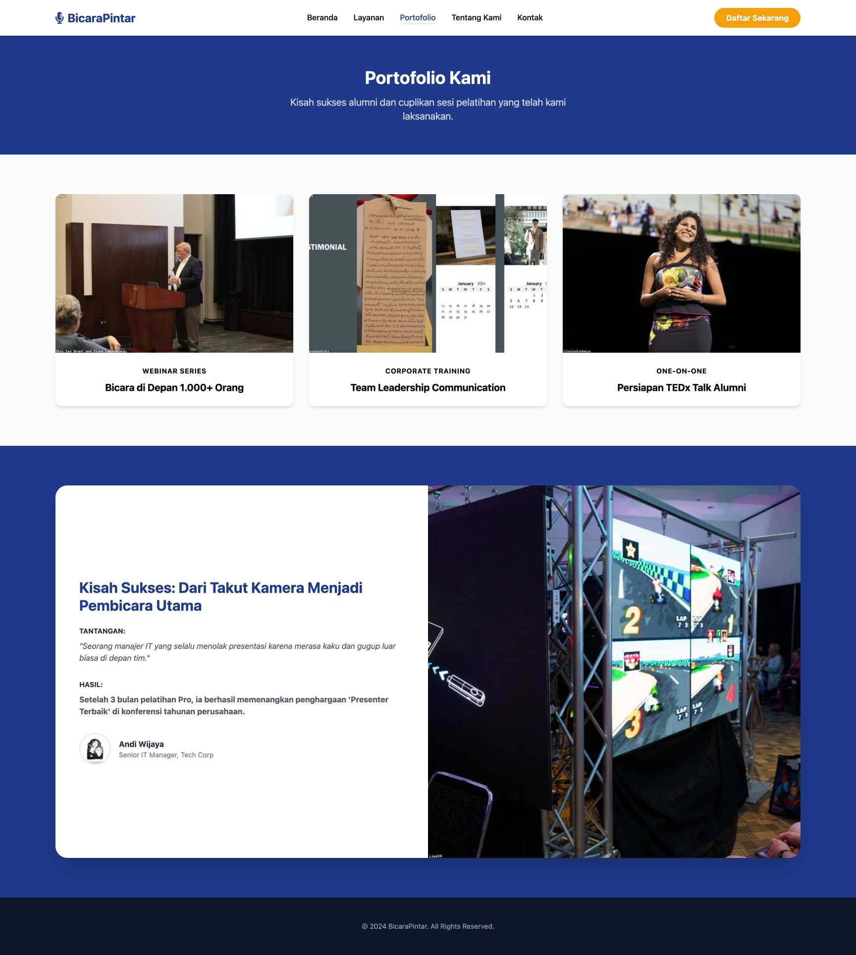 Pelatihan Public Speaking Online | Portfolio